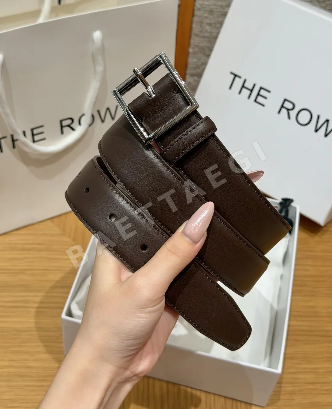 더로우 클래식 송아지가죽 벨트 32mm 상세 이미지 2