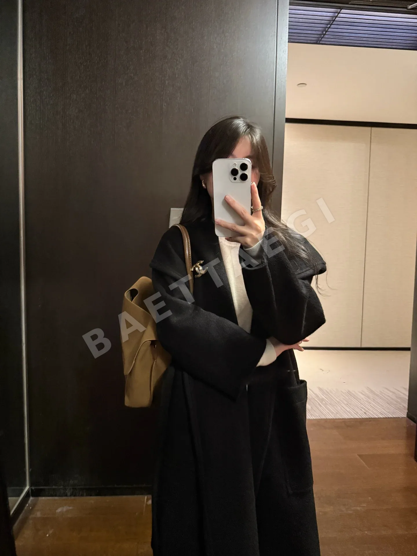 샤넬 후드 카시미어 여성 자켓 상세 이미지 2