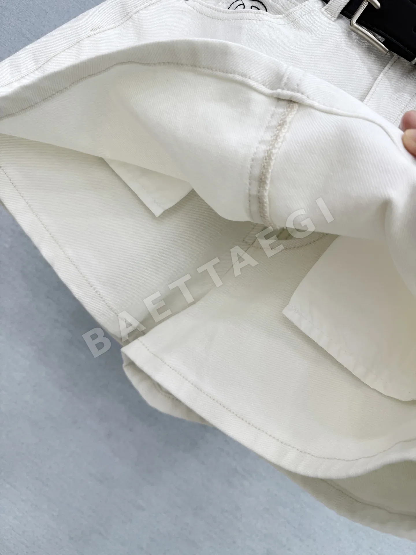 샤넬 자수 큐롯 여성 바지 상세 이미지 5