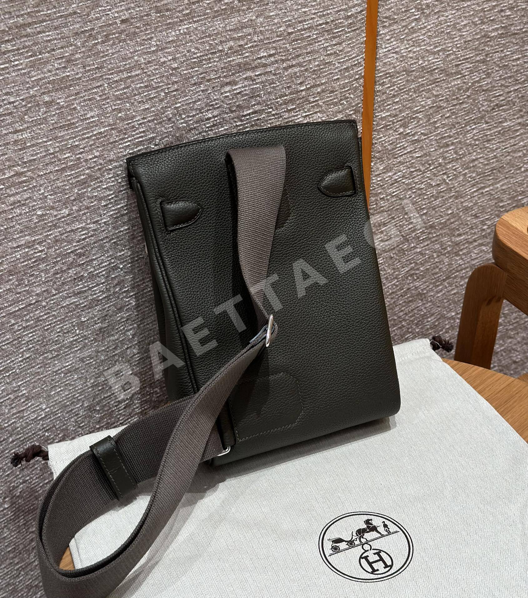 에르메스 핵 아 도 그레이 그린 토고 가죽 백팩 상세 이미지 2