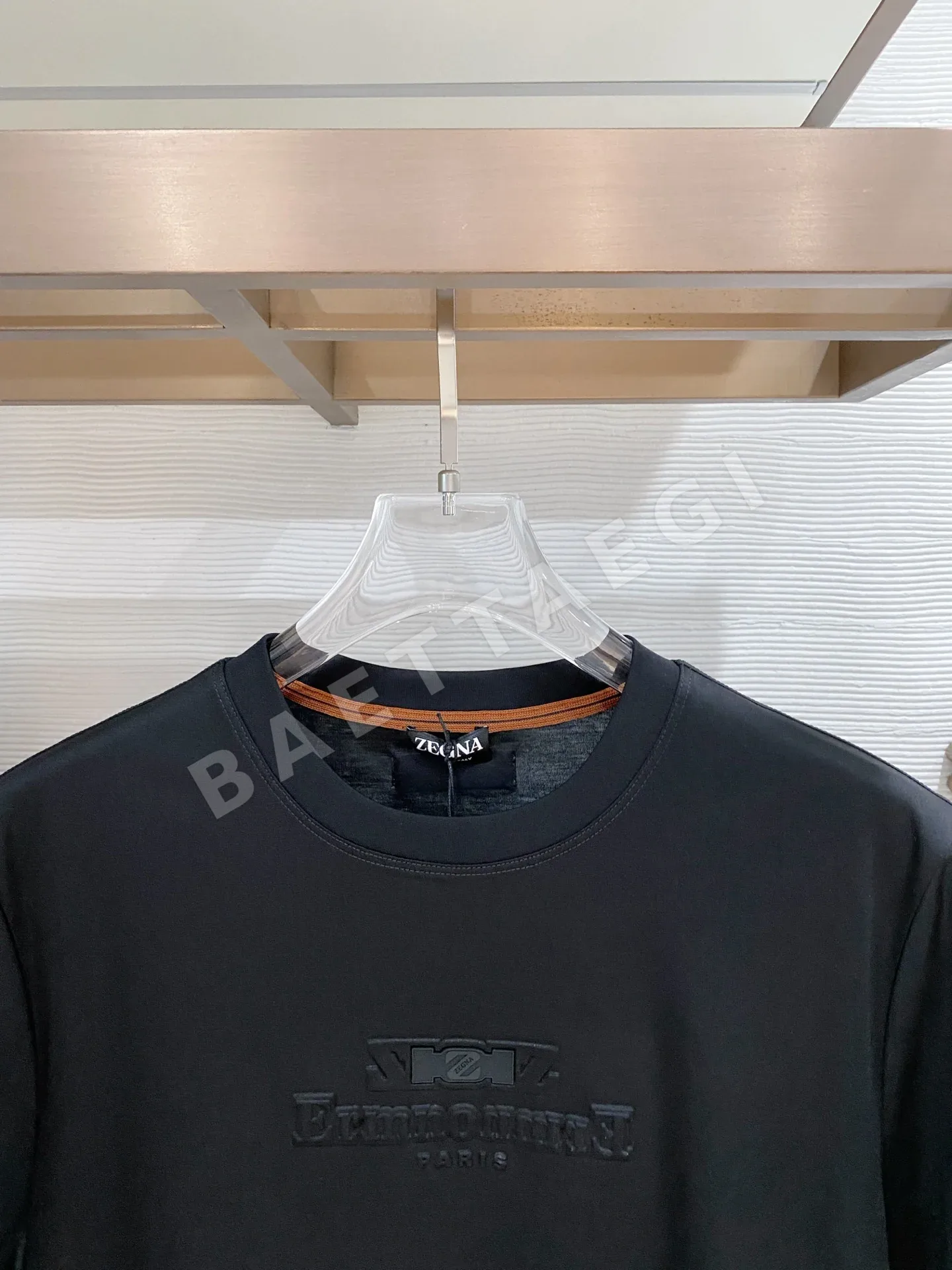제냐 크루넥 코튼 반팔 티셔츠 상세 이미지 2