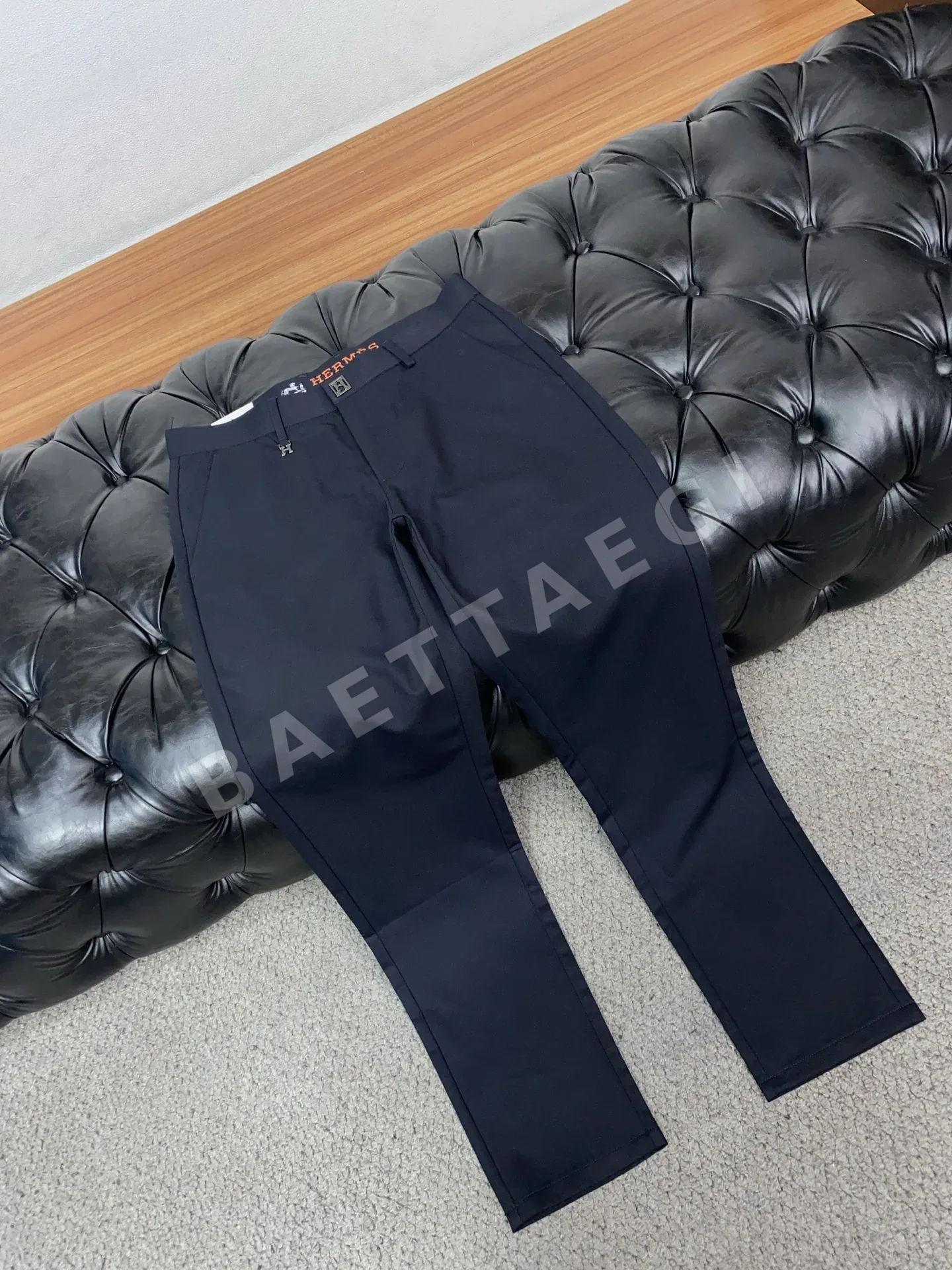 에르메스 남성 데님 워시 가공 바지 상세 이미지 6