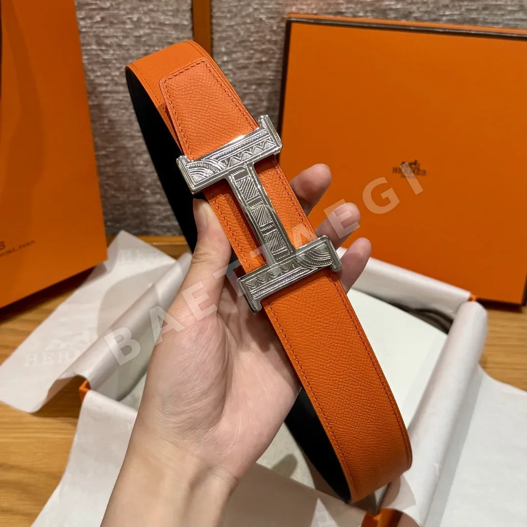 에르메스 홈 투아렉 양면 가죽 벨트 상세 이미지 8
