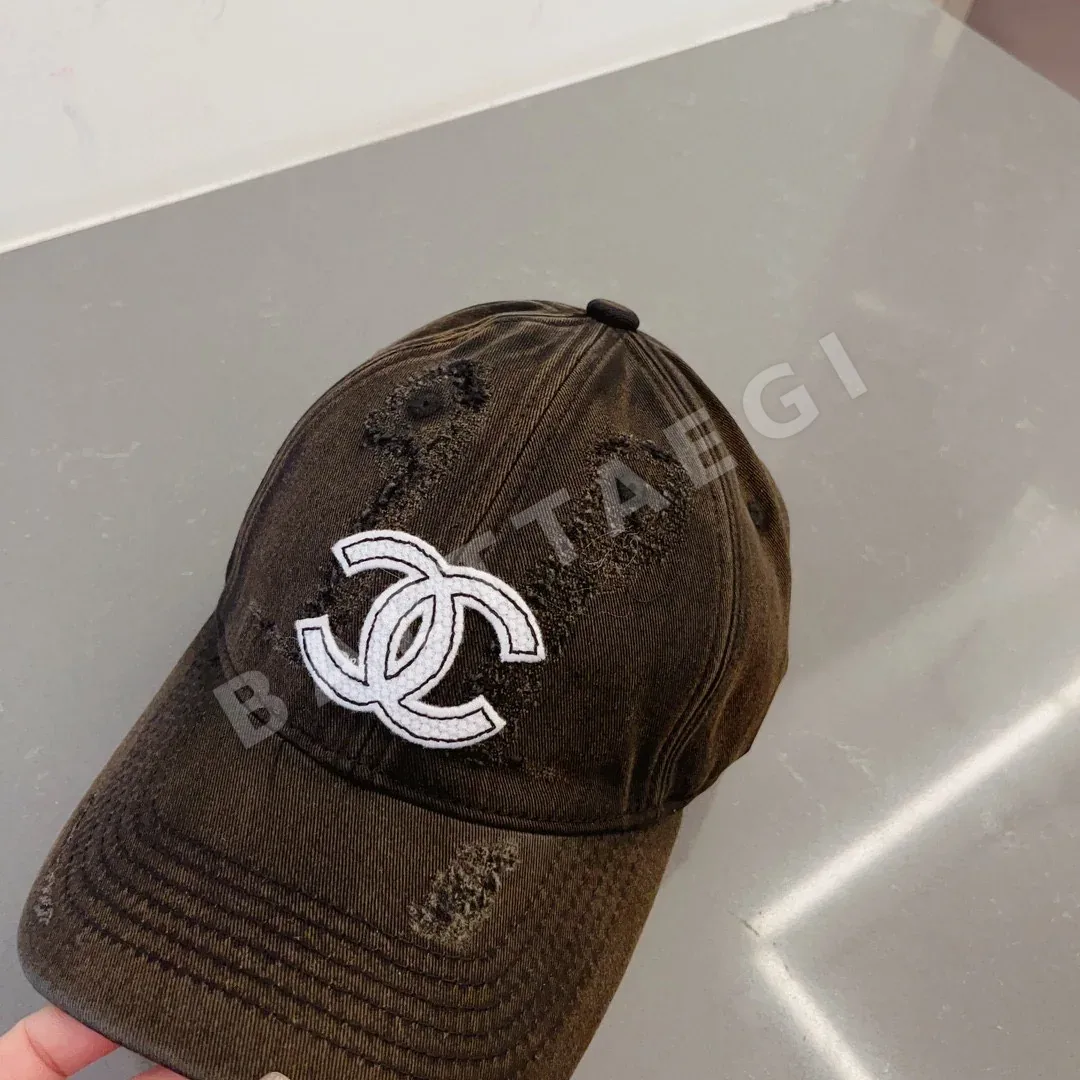 샤넬 데미지 가공 남녀 공용 야구모자 상세 이미지 3