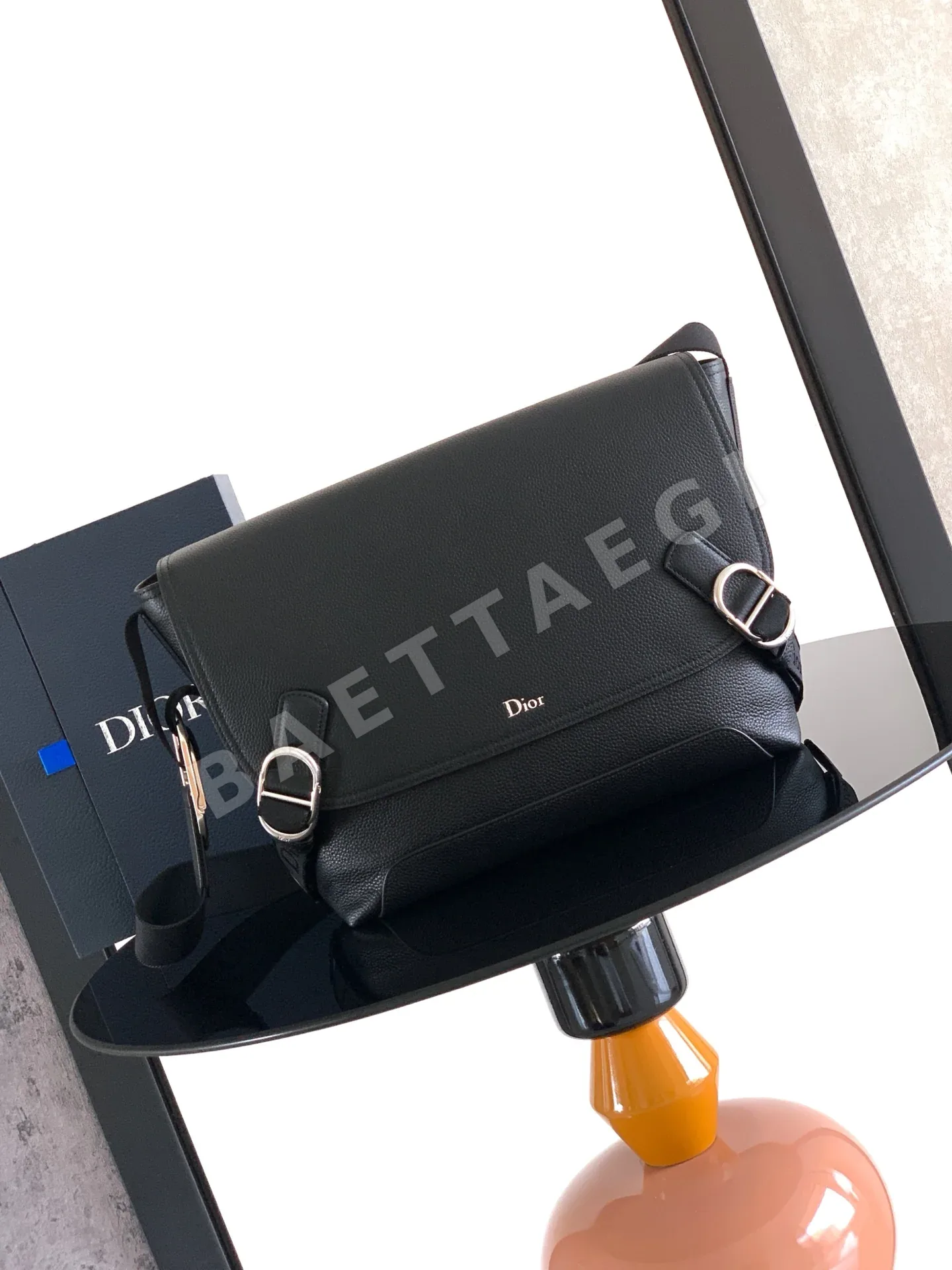 디올 제트 플랩 메신저백 가죽 가방 208339