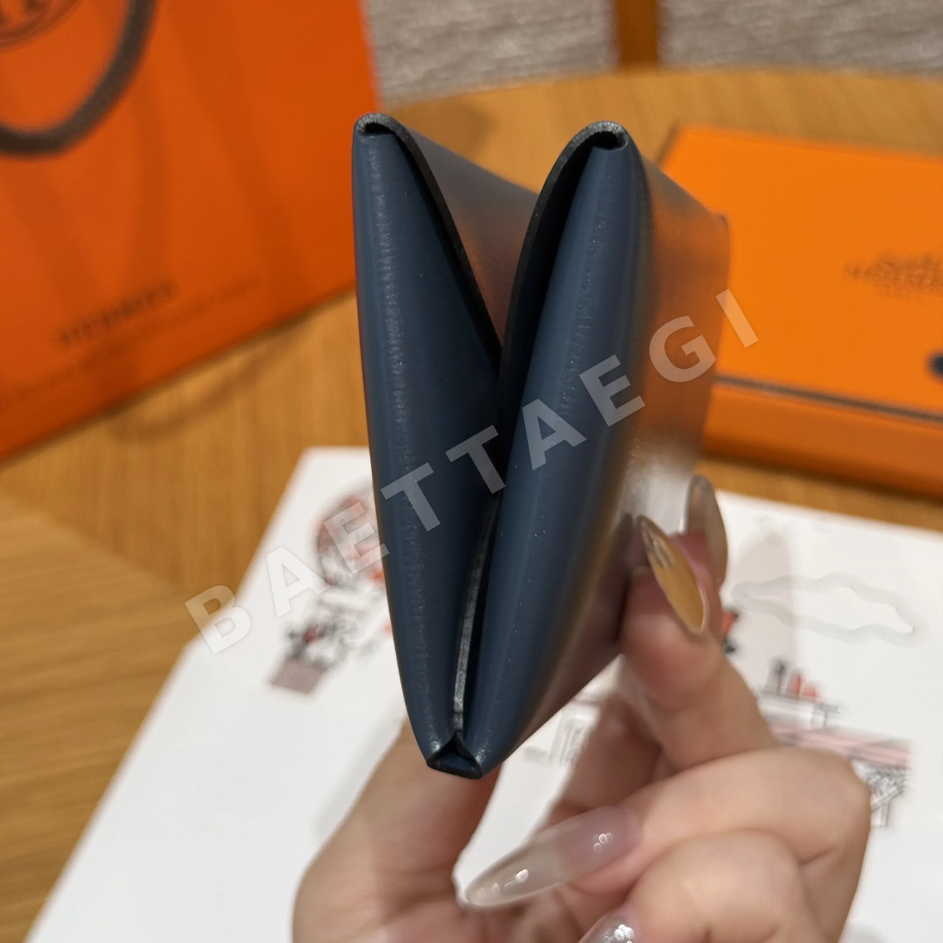 에르메스 칼반듀오 듀플시앙 블루 코인퍼스 지갑 상세 이미지 11