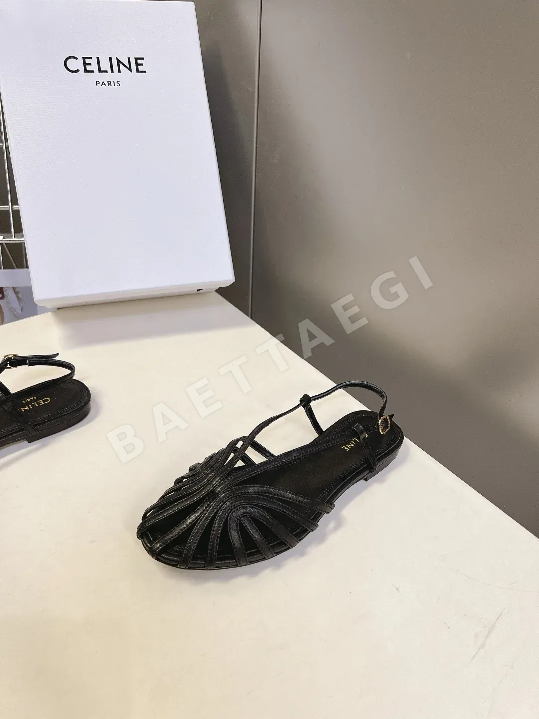 셀린느 피그 케이지 메시 앞코 플랫 상세 이미지 3