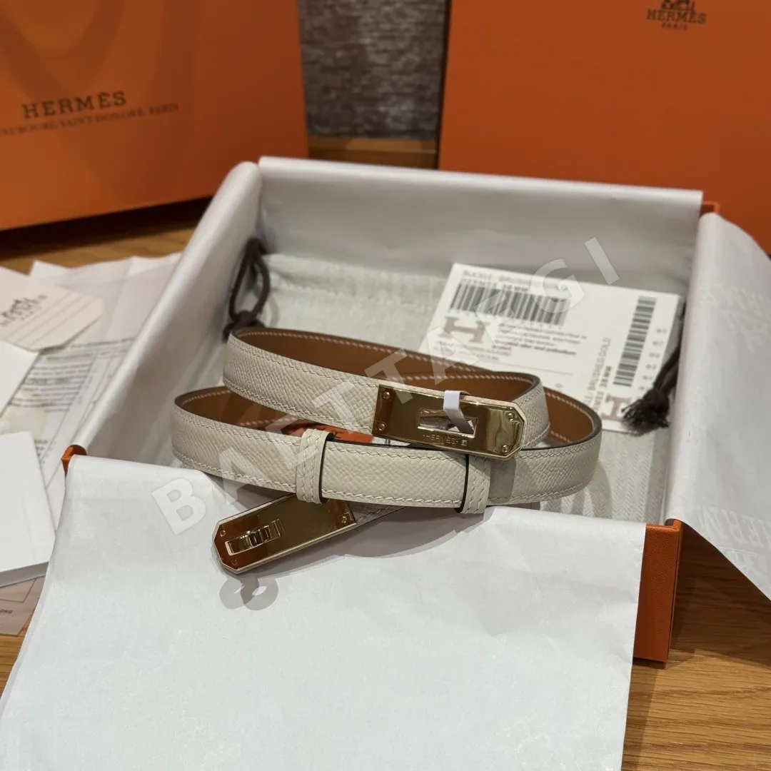 에르메스 켈리 버클 수제 가죽 벨트 179423