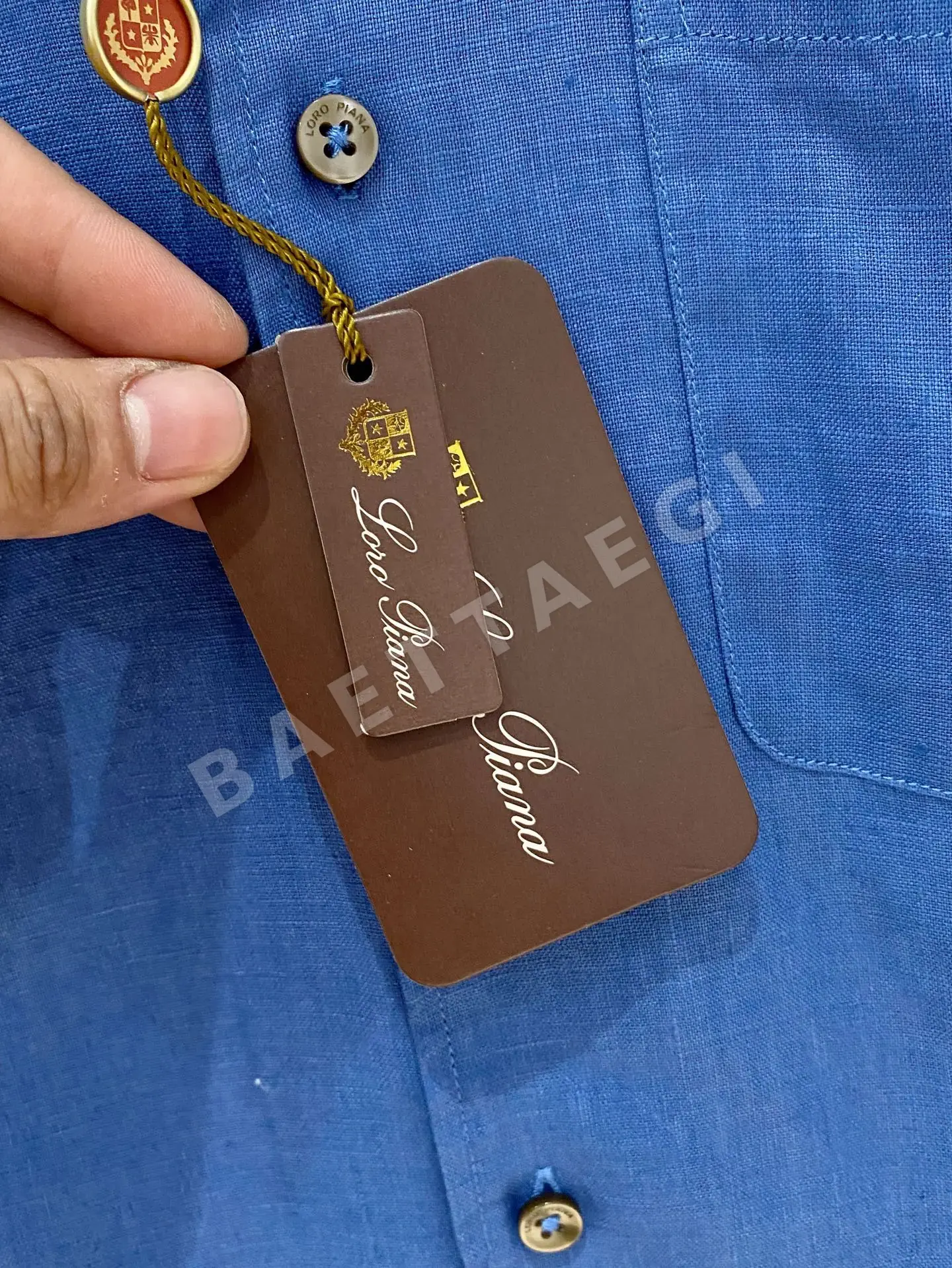 로로피아나 린넨 남성 긴팔 셔츠 상세 이미지 4
