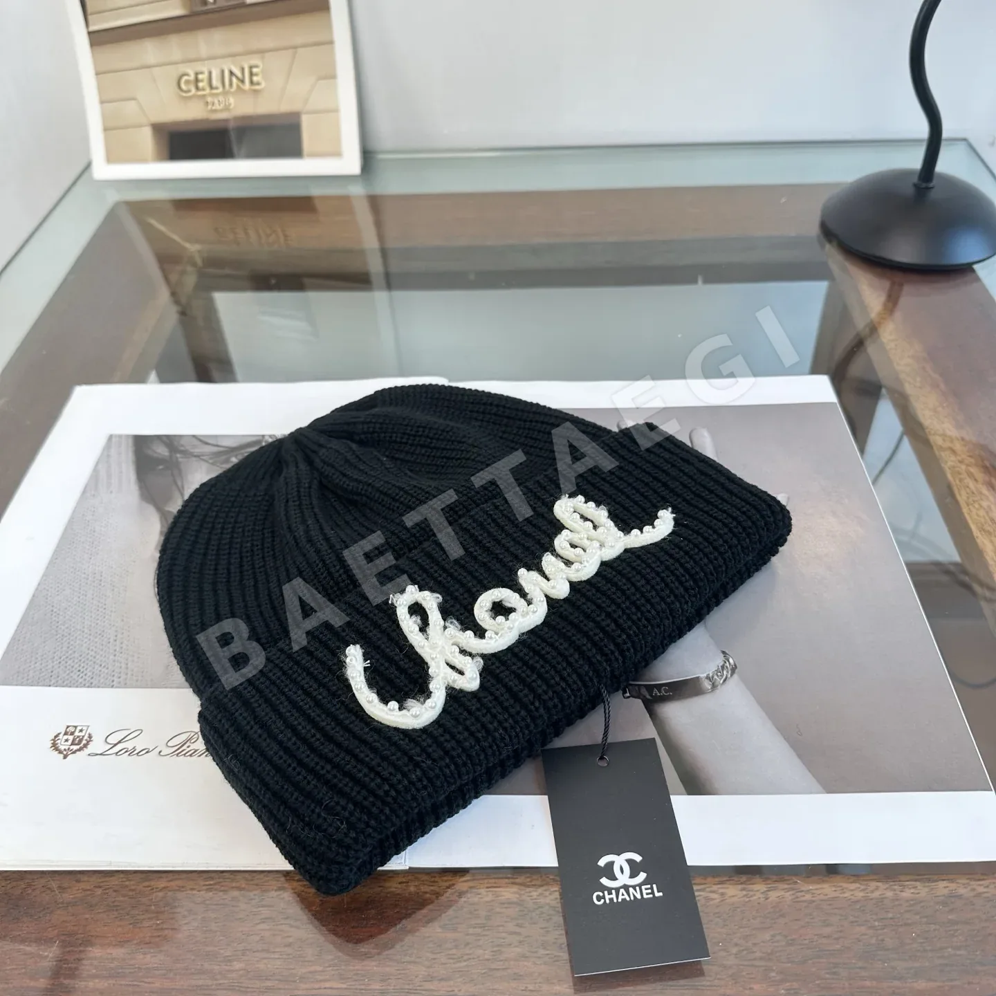 샤넬 니트 비니 모자 상세 이미지 5