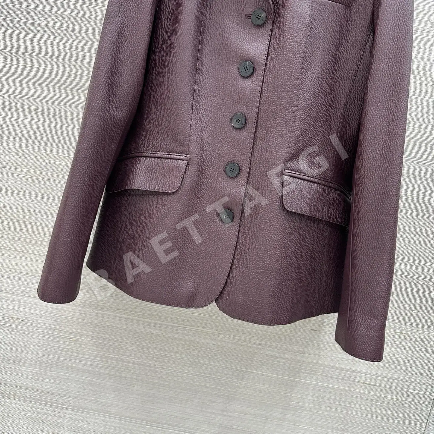에르메스 리치 패턴 램스킨 여성 자켓 상세 이미지 5