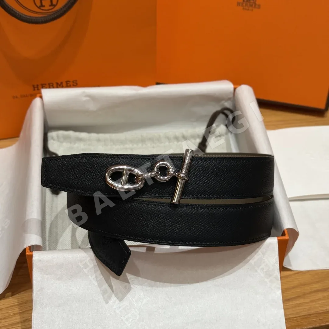 에르메스 요트 버클 양면 카프스킨 벨트 상세 이미지 2