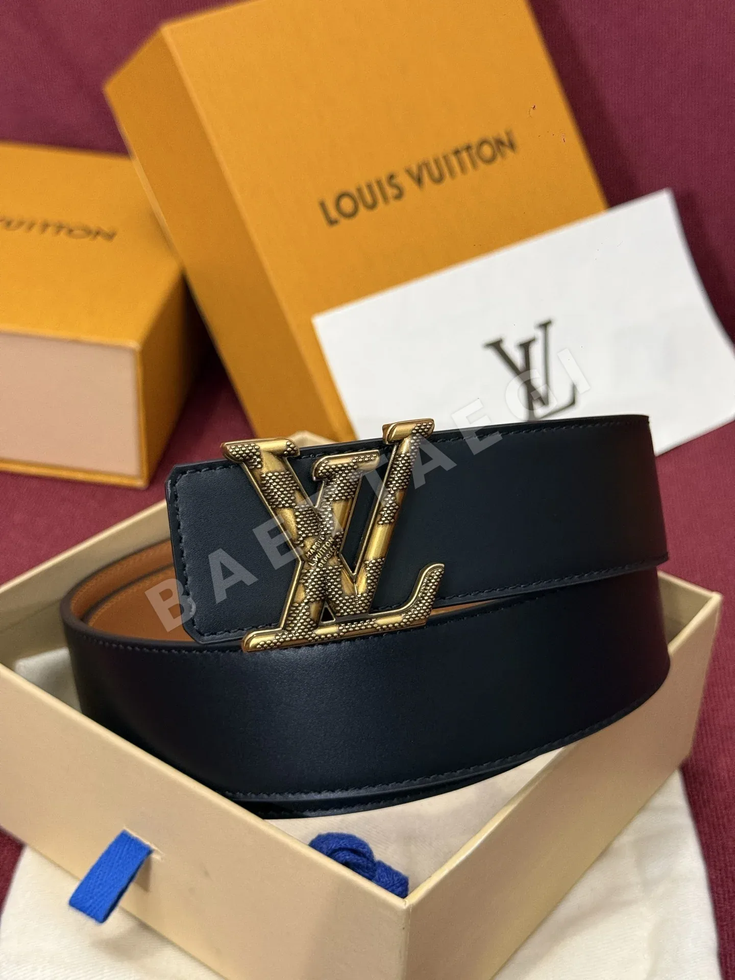 루이비통 다미에 LV 리버시블 벨트 상세 이미지 5