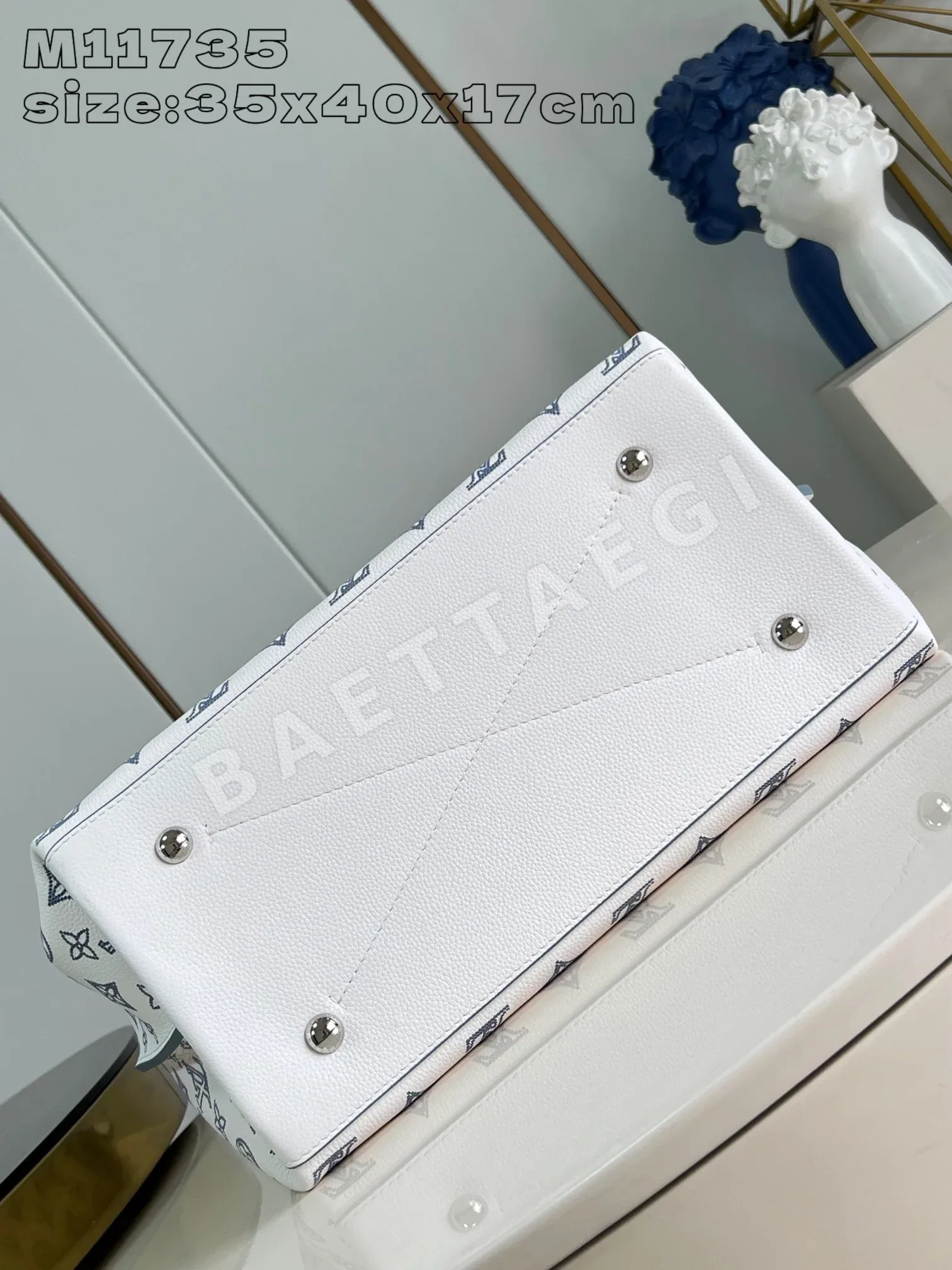 루이비통 퓨어 화이트 실크스크린 카멜 가방 M11735 상세 이미지 5