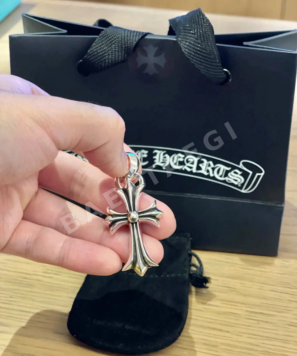 크롬하츠 크로스 펜던트 멀티 패턴 목걸이 상세 이미지 3