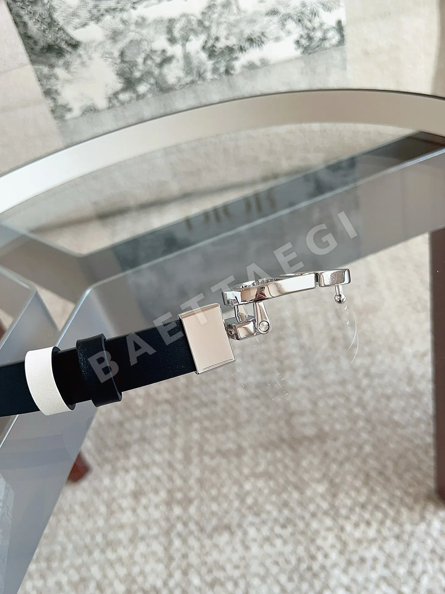 디올 20 몽테뉴 리버시블 송아지가죽 벨트 상세 이미지 9