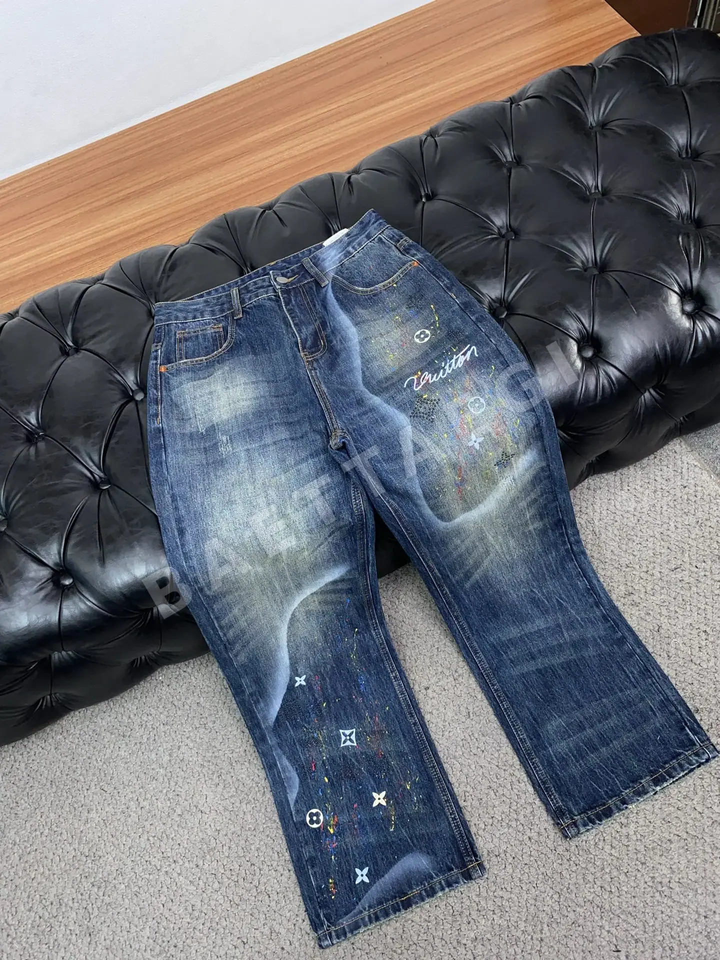 루이비통 스트레이트 레그 데님 남성 바지 상세 이미지 6