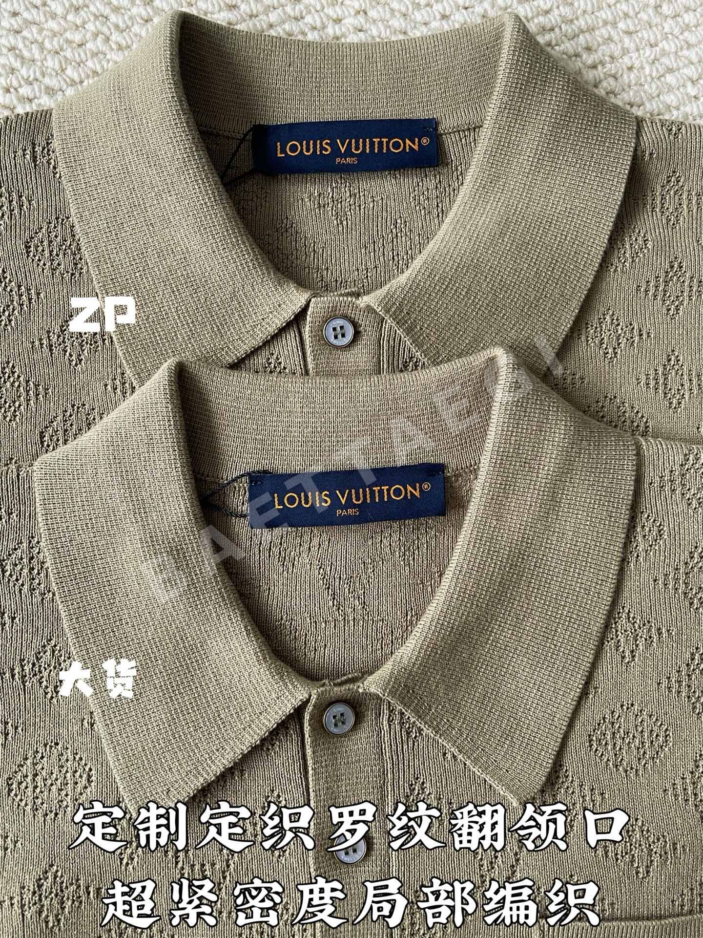 루이비통 메시 반팔 폴로셔츠 상세 이미지 5
