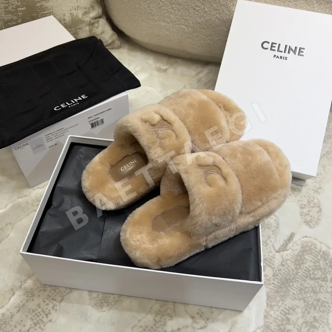 셀린느 울 퍼 슬리퍼 상세 이미지 3