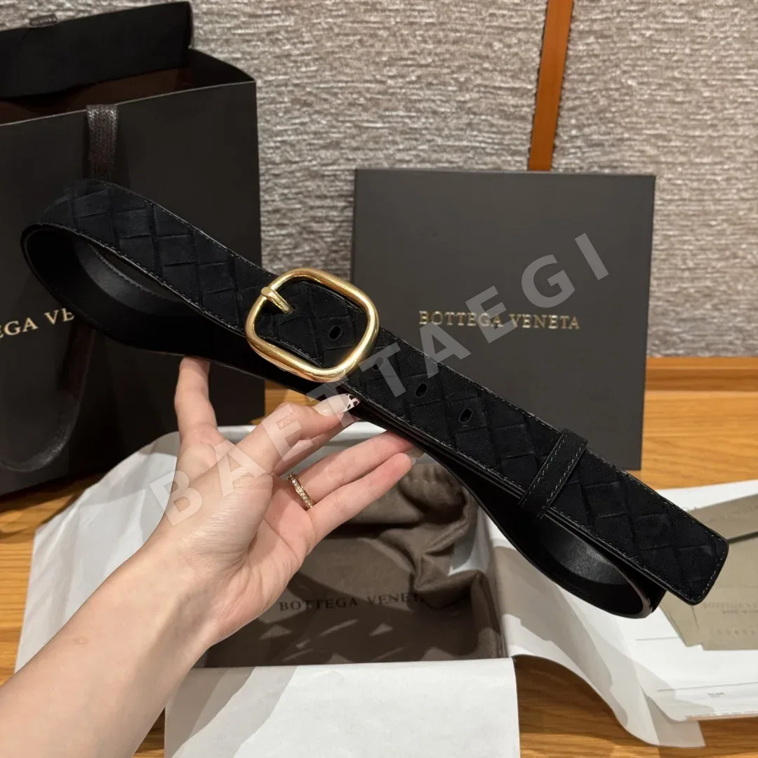 보테가베네타 인트레차토 스웨이드 벨트 상세 이미지 6