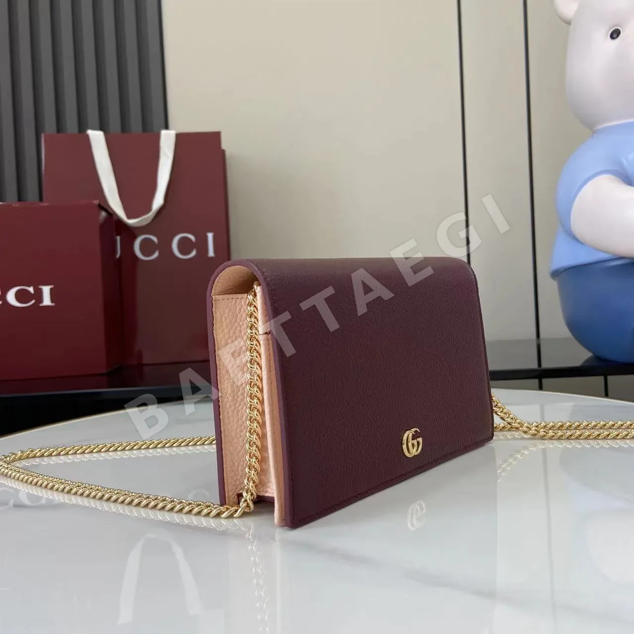 구찌 GG 마몬트 더블 G 카드 지갑 상세 이미지 2