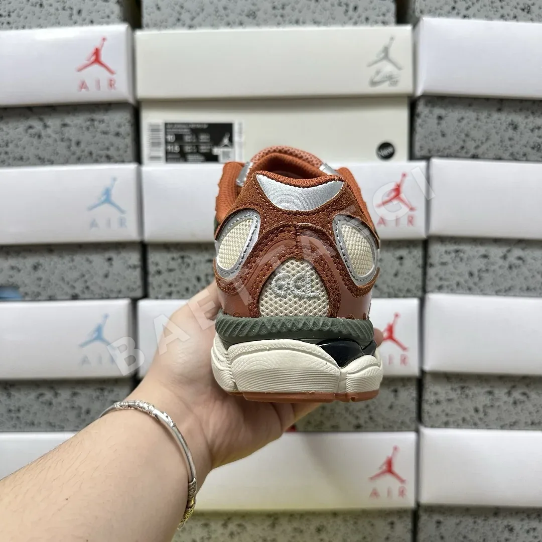 아식스 [RT] 젤 NYC 1201A789-251 200362 Asics Gel-NYC Oatmeal Forest Green Orange 상세 이미지 4