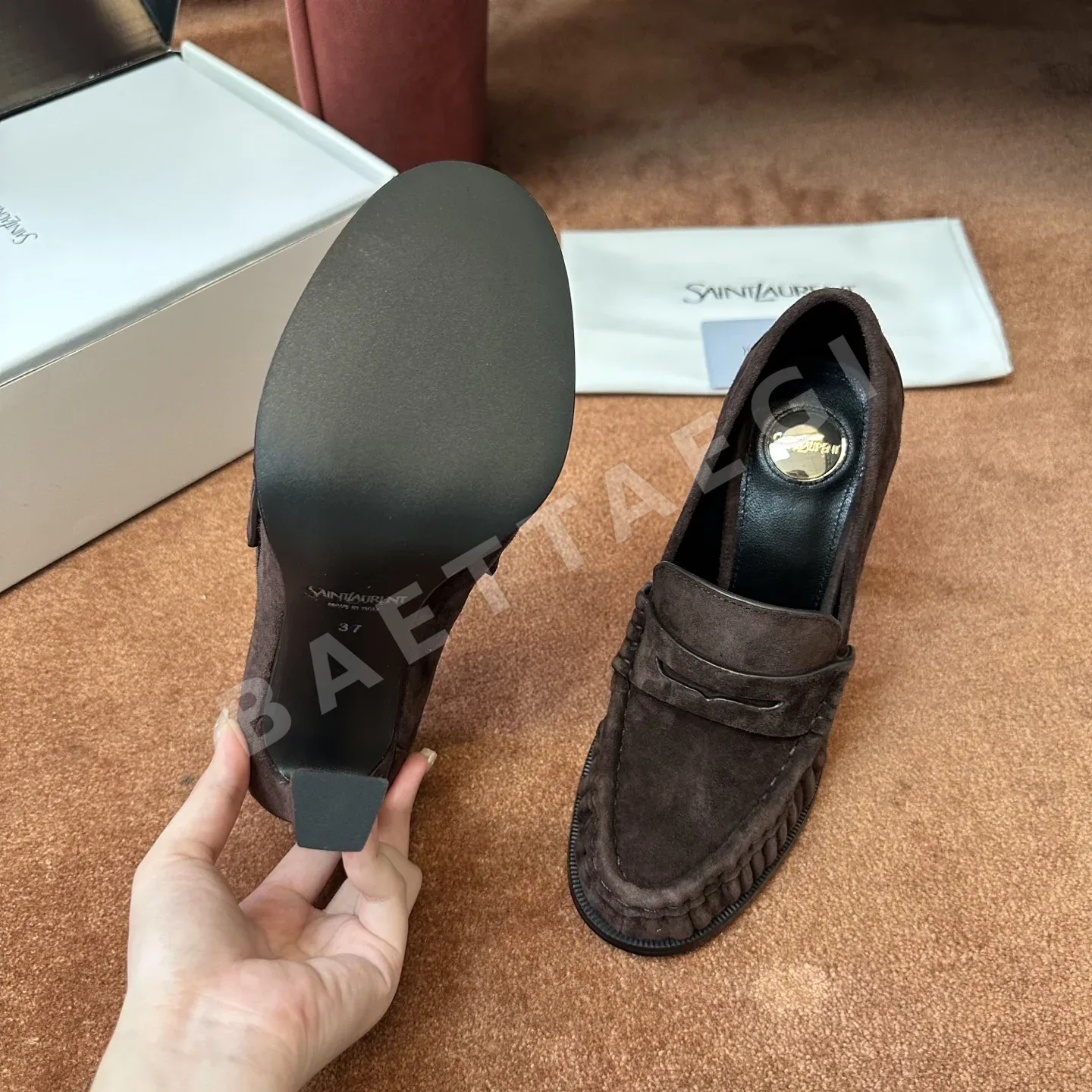생로랑 YSL 앞코 덮인 뮬 상세 이미지 6