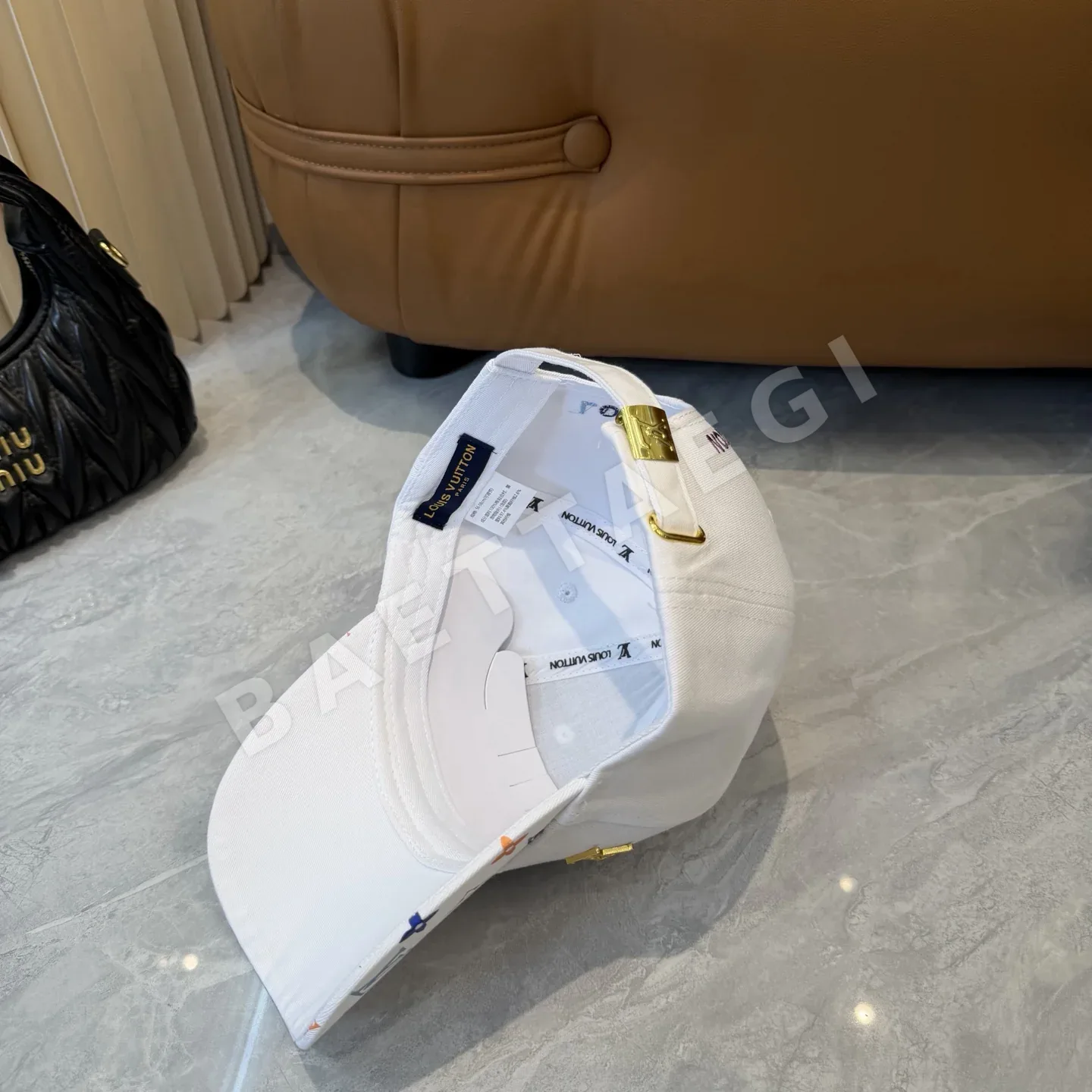 루이비통 자수 야구모자 상세 이미지 4