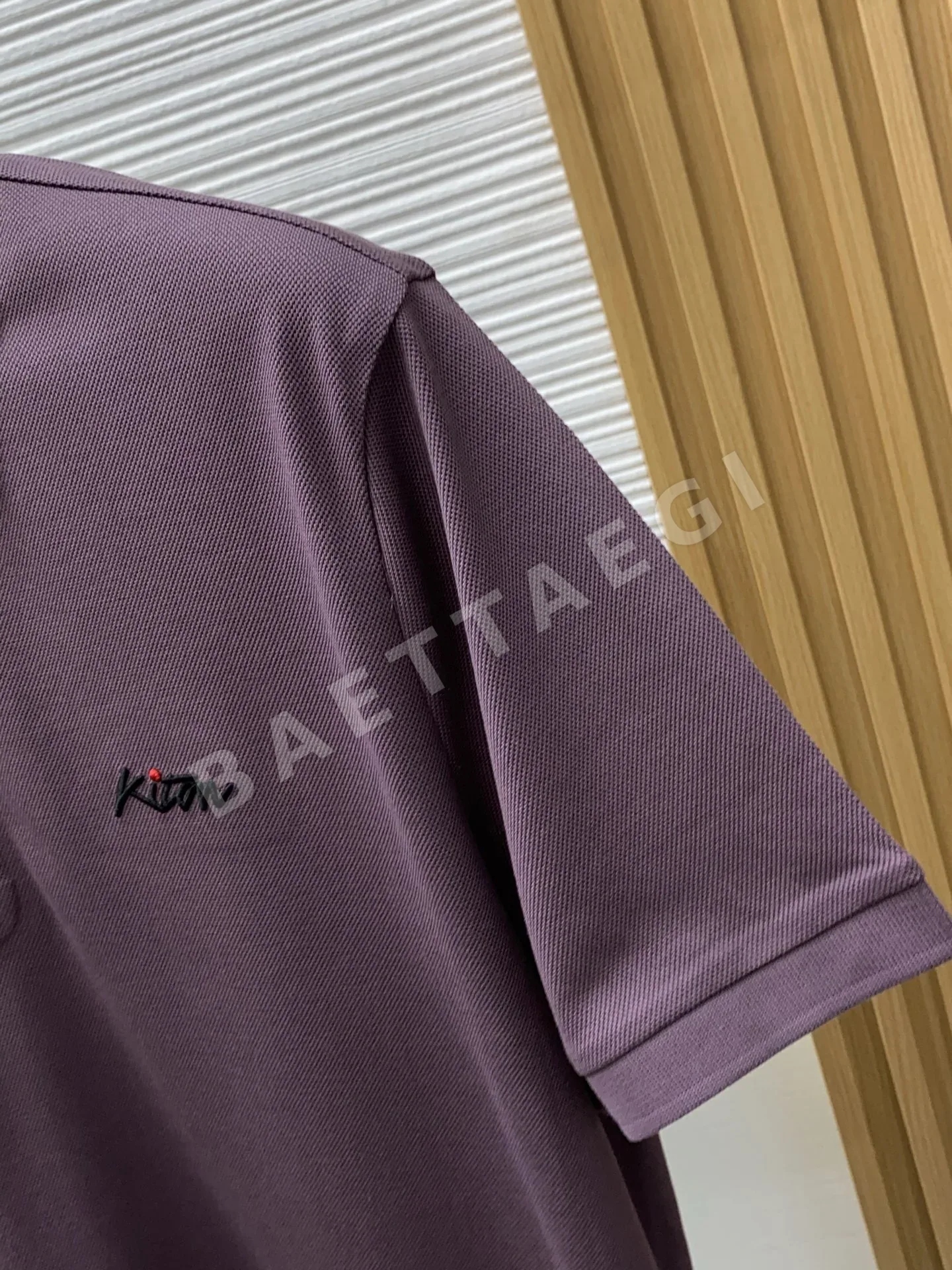 키톤 남성 면 피케 메시 카라 반팔 셔츠 상세 이미지 4