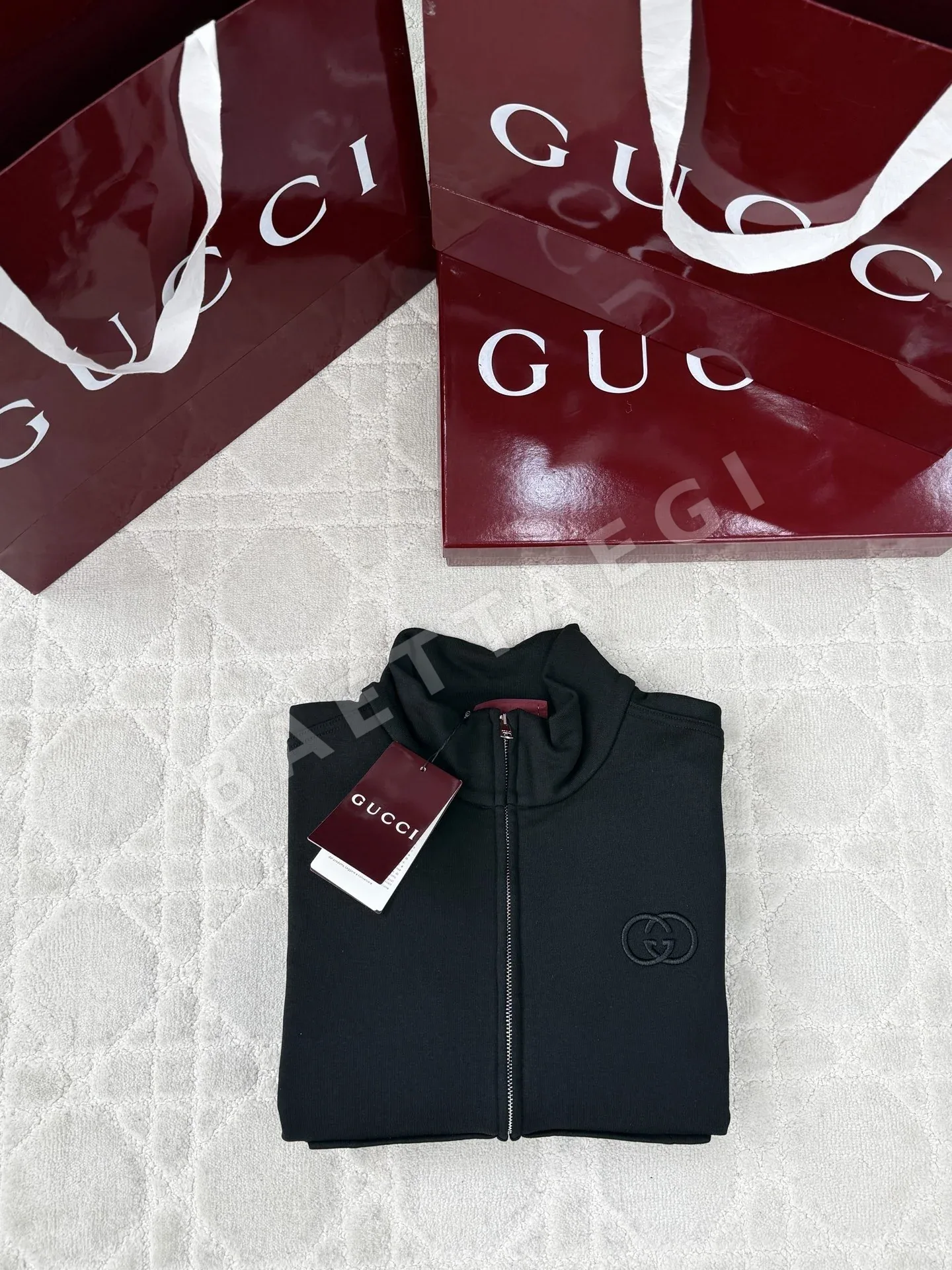 구찌 더블 G 자수 스탠드 카라 지퍼업 자켓 상세 이미지 3
