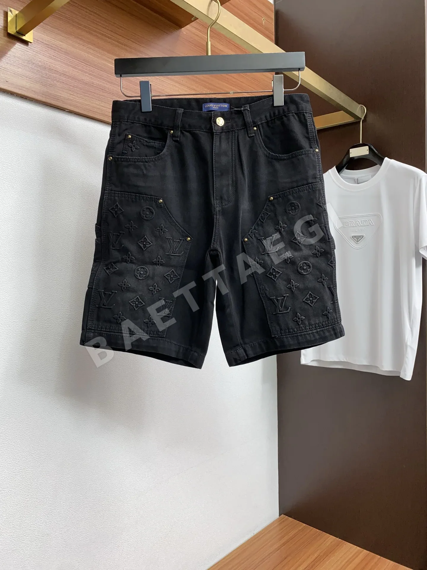 루이비통 데님 남성 반바지 68911