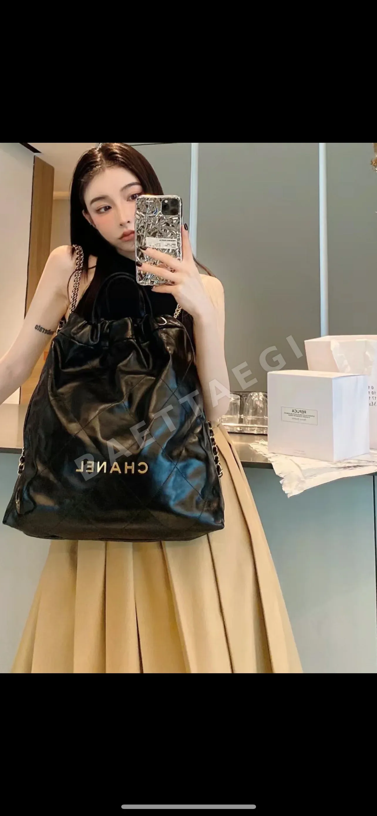 샤넬 넉넉한 사이즈 가방 상세 이미지 5
