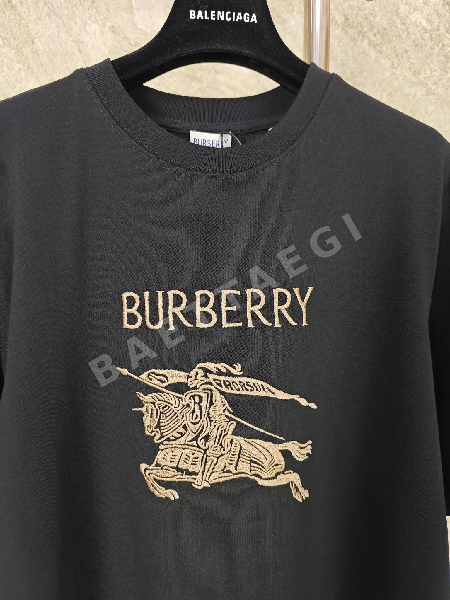 버버리 남성 코튼 반팔 셔츠 상세 이미지 5