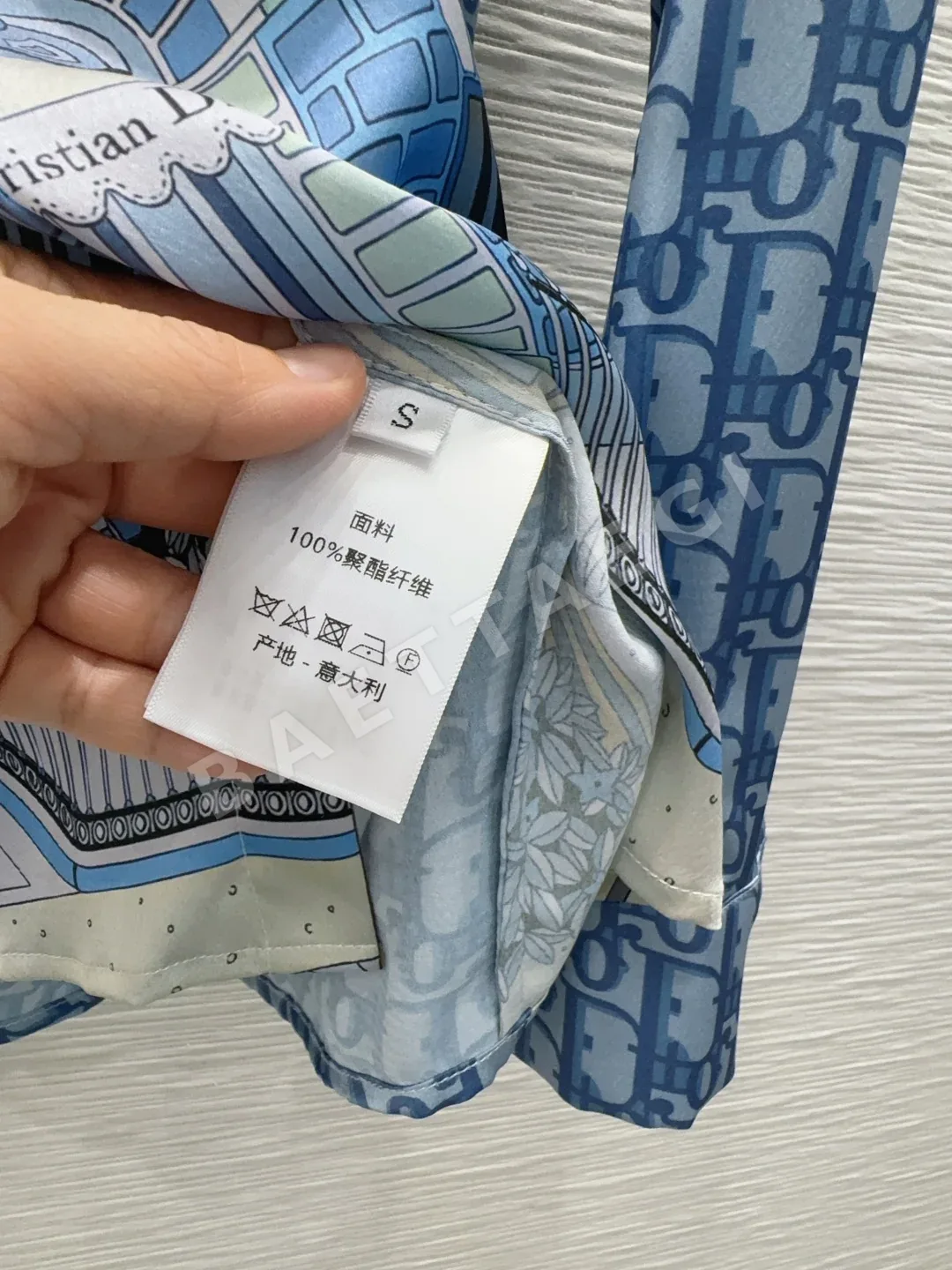 디올 프린트 여성 셔츠 상세 이미지 8