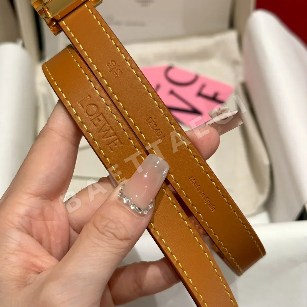 로에베 기하학 무늬 소가죽 여성용 벨트 상세 이미지 9