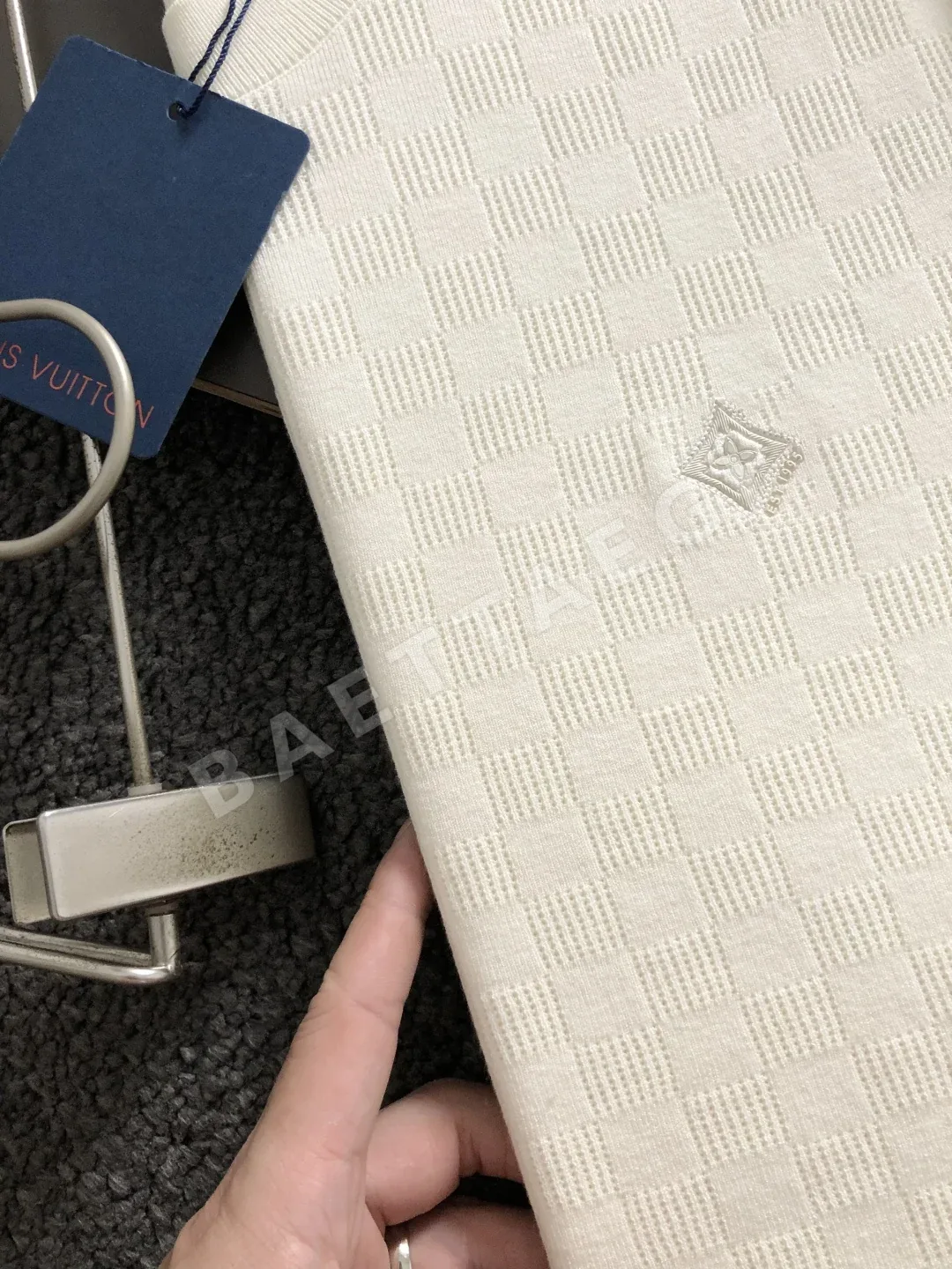 루이비통 울 컬러 블록 자카드 남성 스웨터 상세 이미지 3