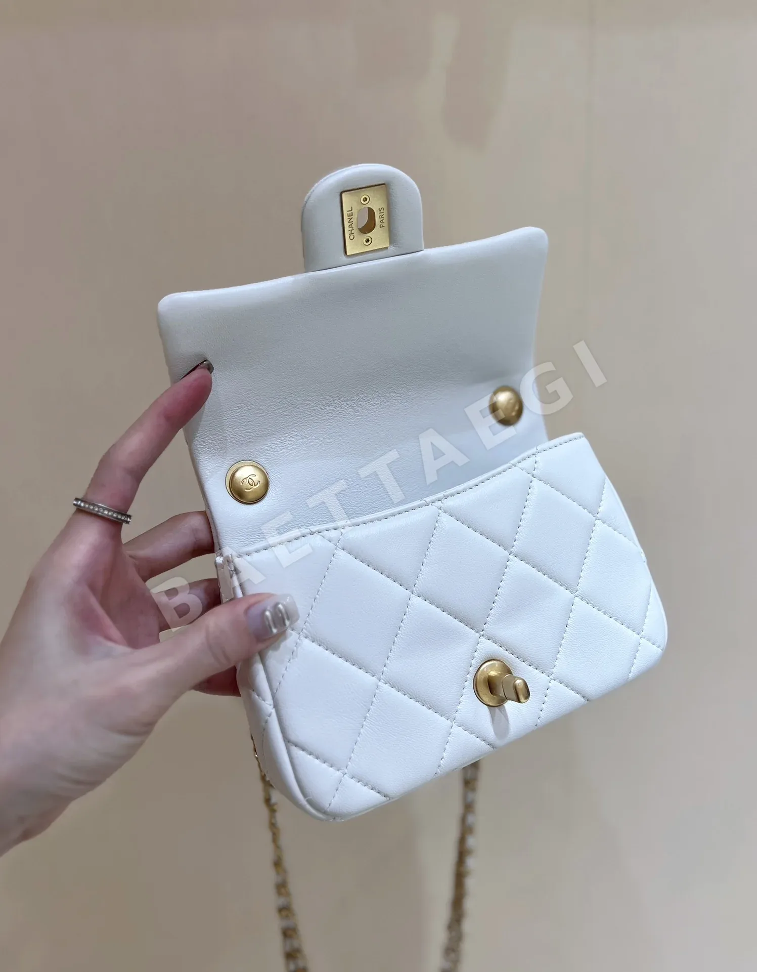 샤넬 더블 진주 체인 가방 AS4861 상세 이미지 5
