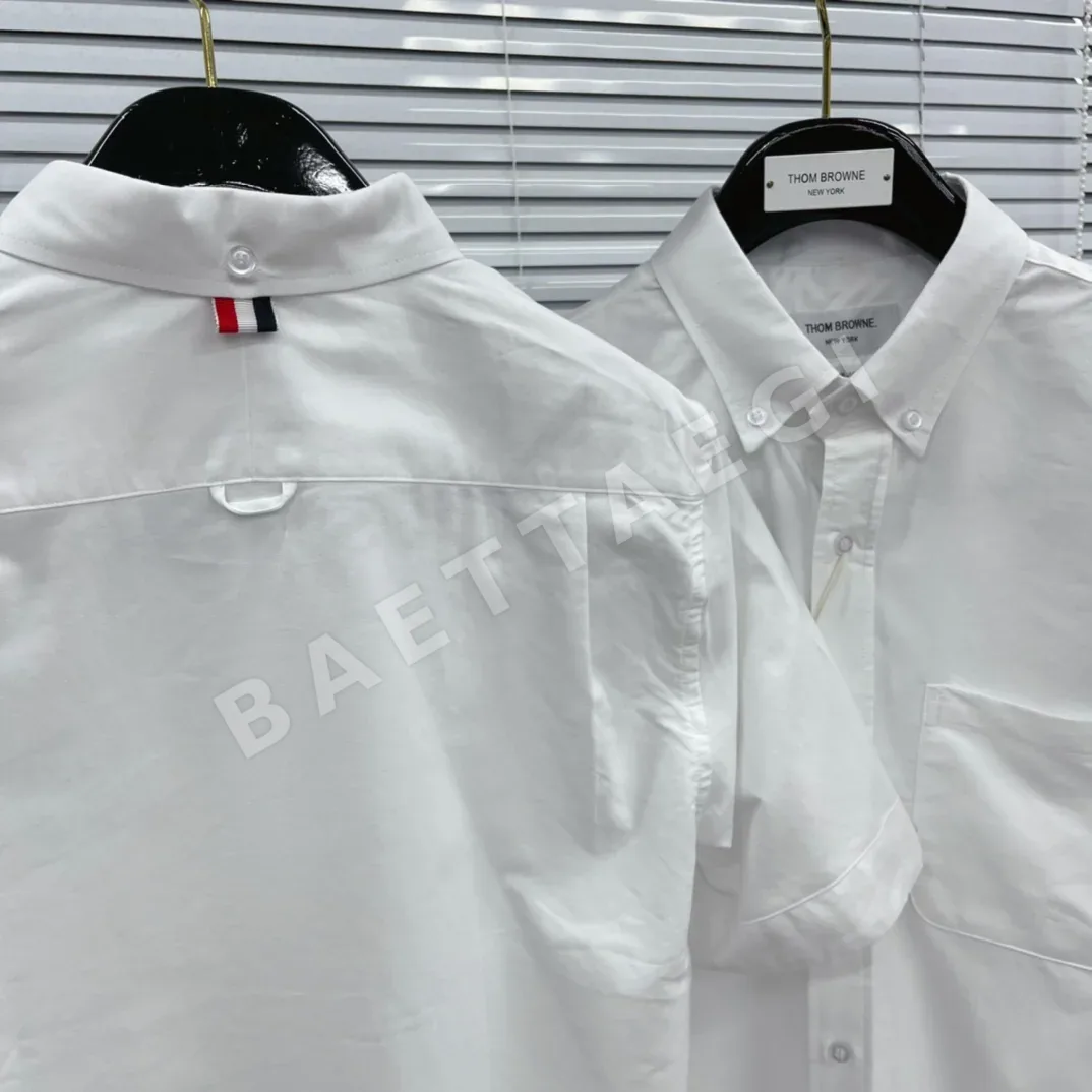 톰브라운 멀티컬러 4바 스트라이프 반팔 셔츠 상세 이미지 7