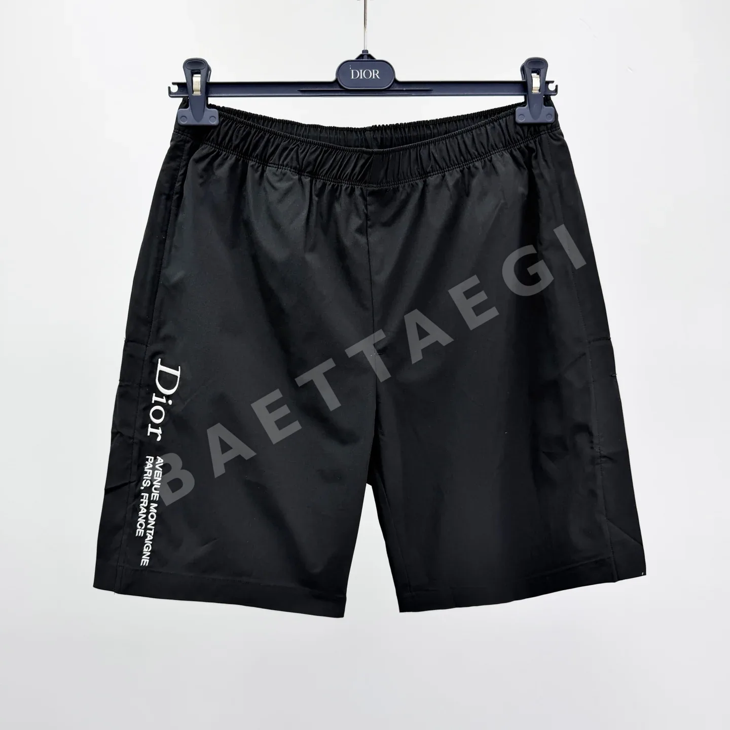 디올 사이드 자수 레터링 남성 반바지 114062