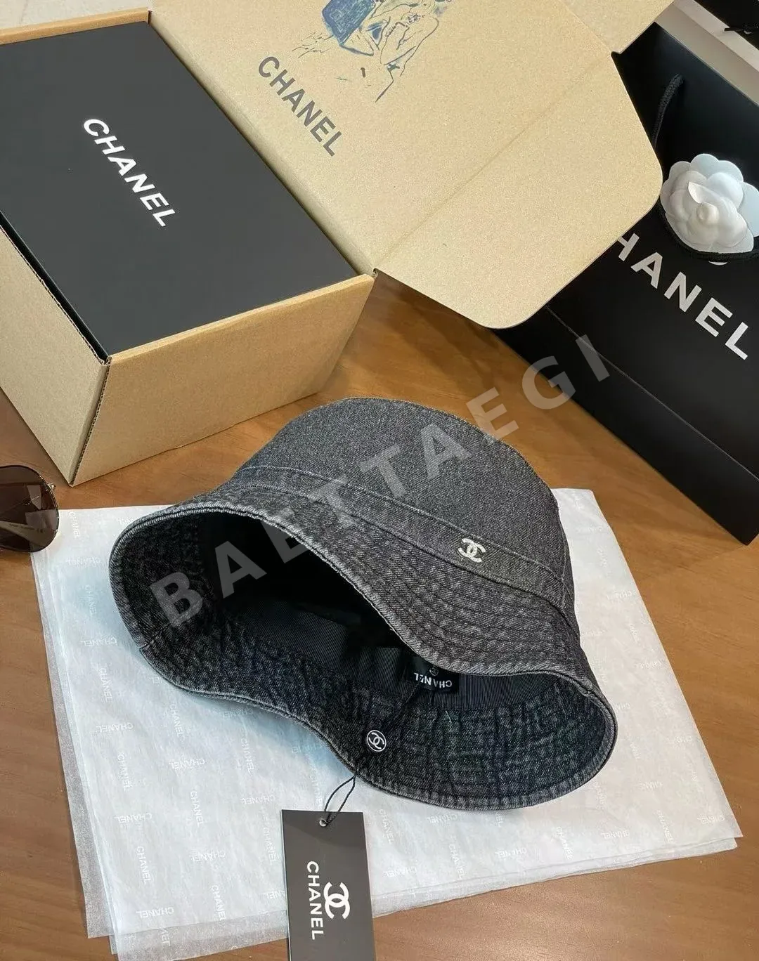 샤넬 데님 버킷 햇 모자 상세 이미지 6