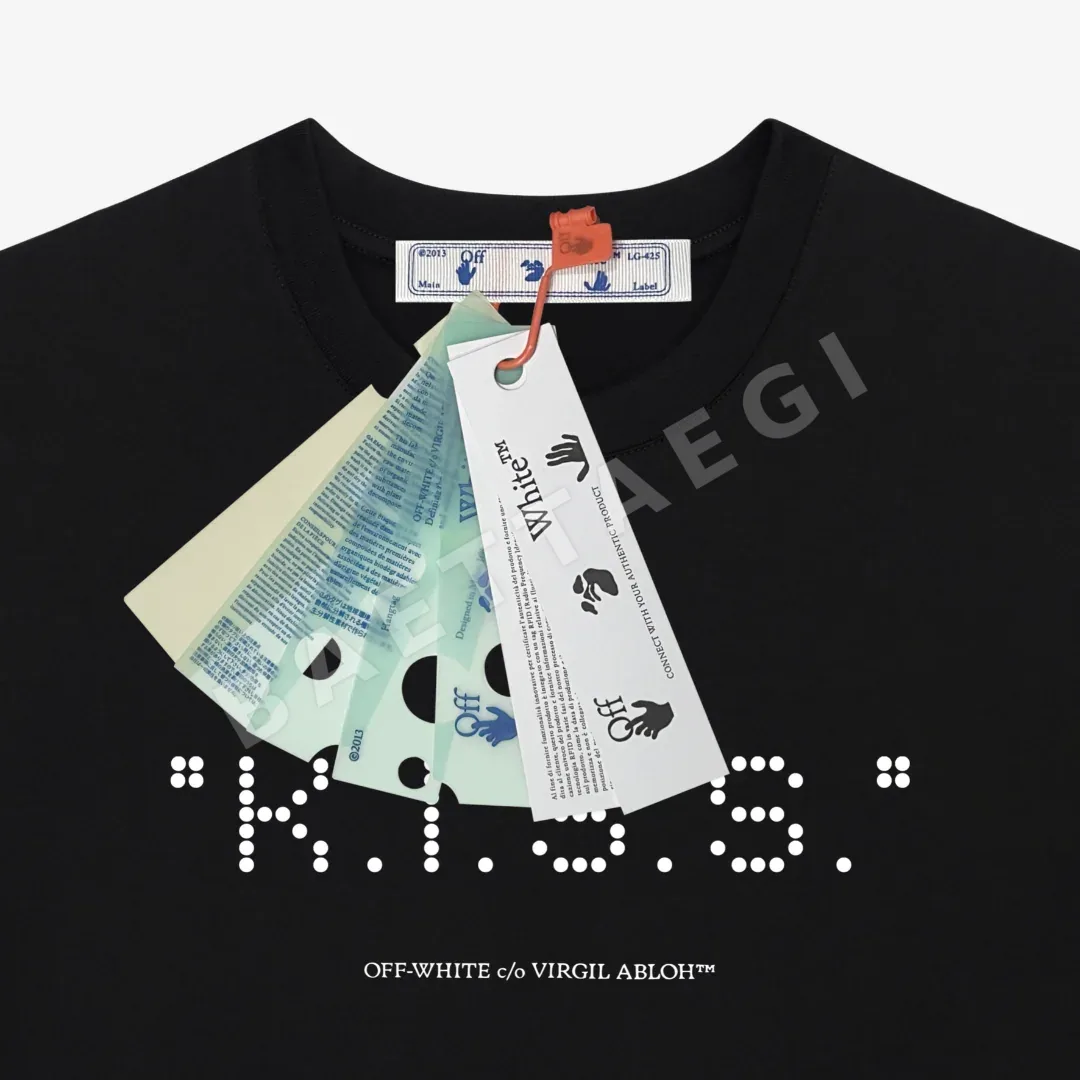 오프화이트 남성 반팔 티셔츠 상세 이미지 4