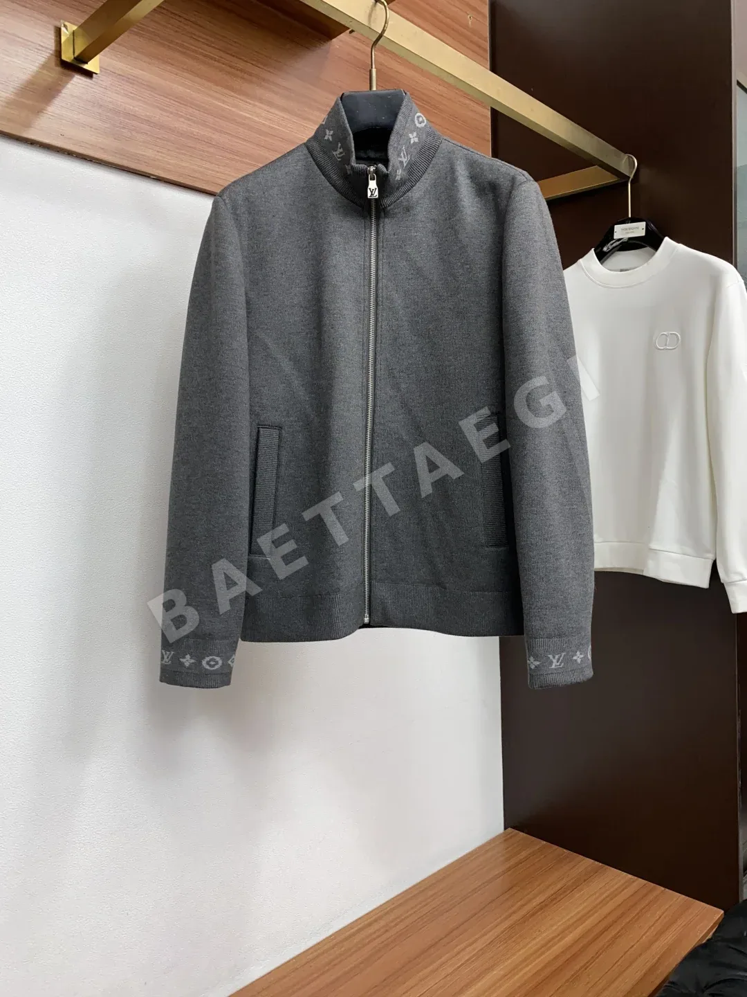루이비통 배색 니트 남성 자켓 상세 이미지 1