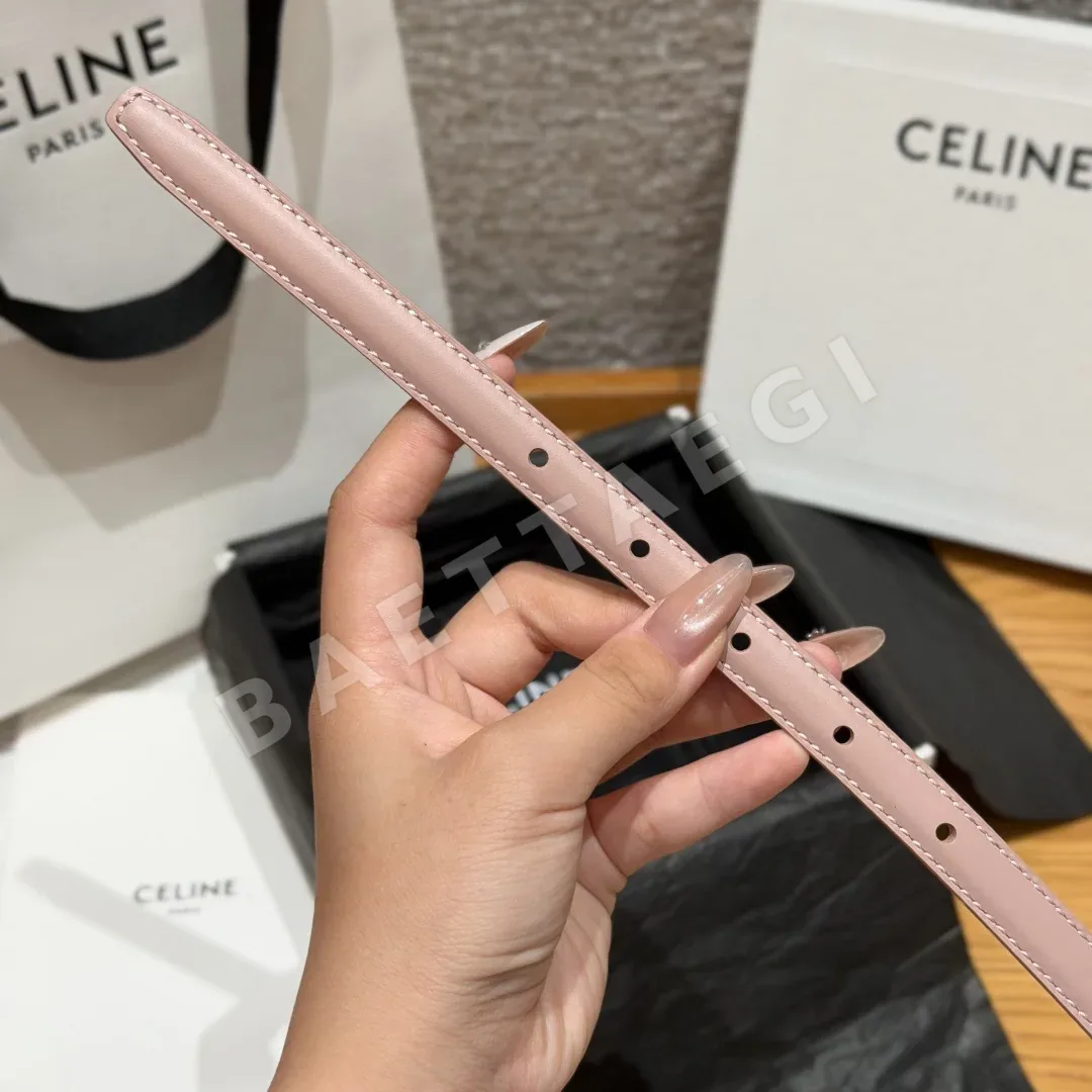 셀린느 MAISON 13mm 골드 버클 슬림 벨트 상세 이미지 9