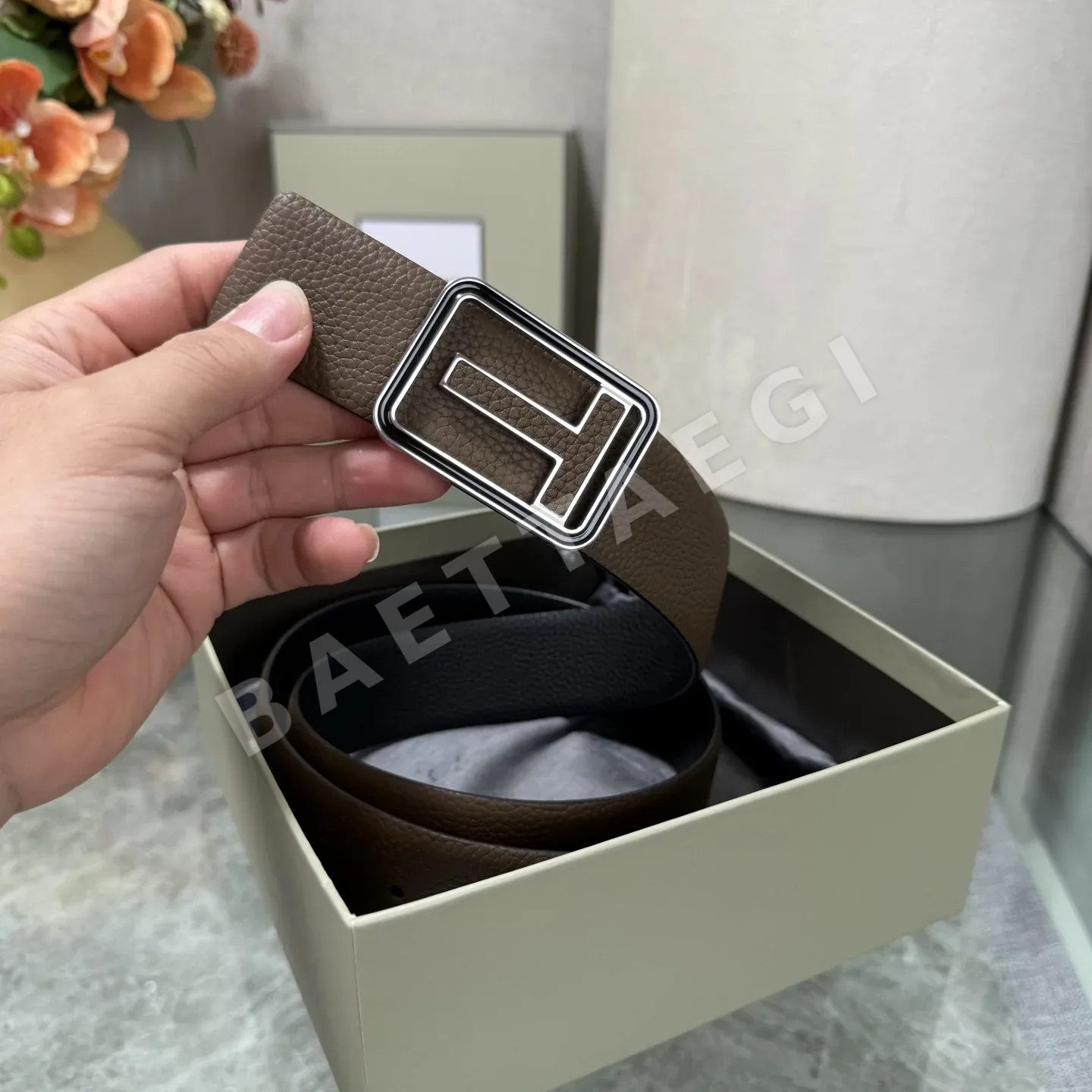 톰포드 양면 소가죽 벨트 상세 이미지 2