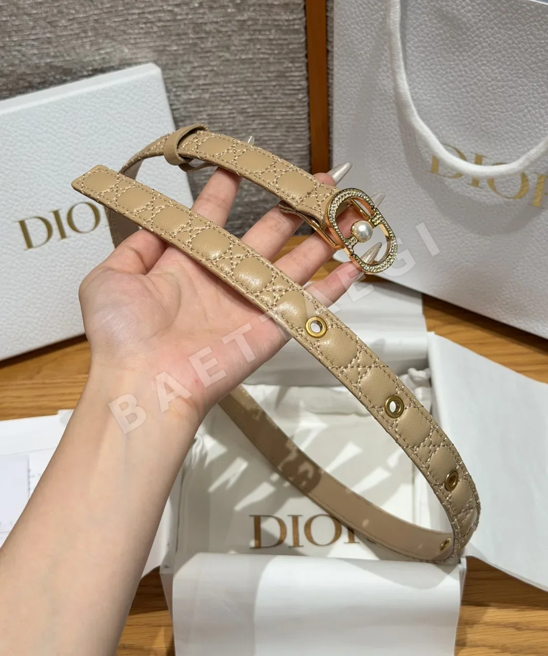 디올 디종 30 몽테뉴 까나쥬 카프스킨 벨트 상세 이미지 4