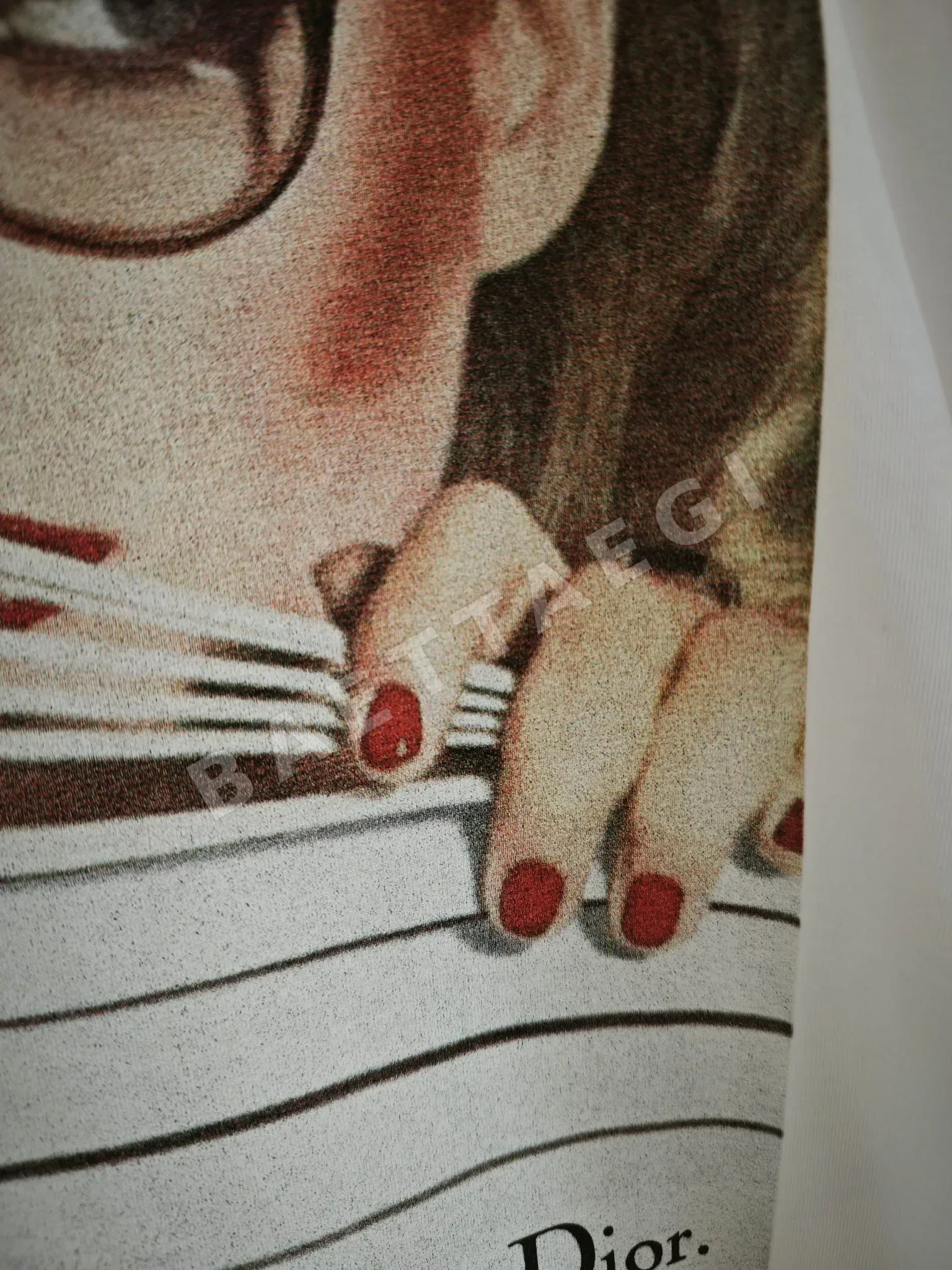 디올 베네치아 블라인드 프린트 반팔 티셔츠 상세 이미지 6