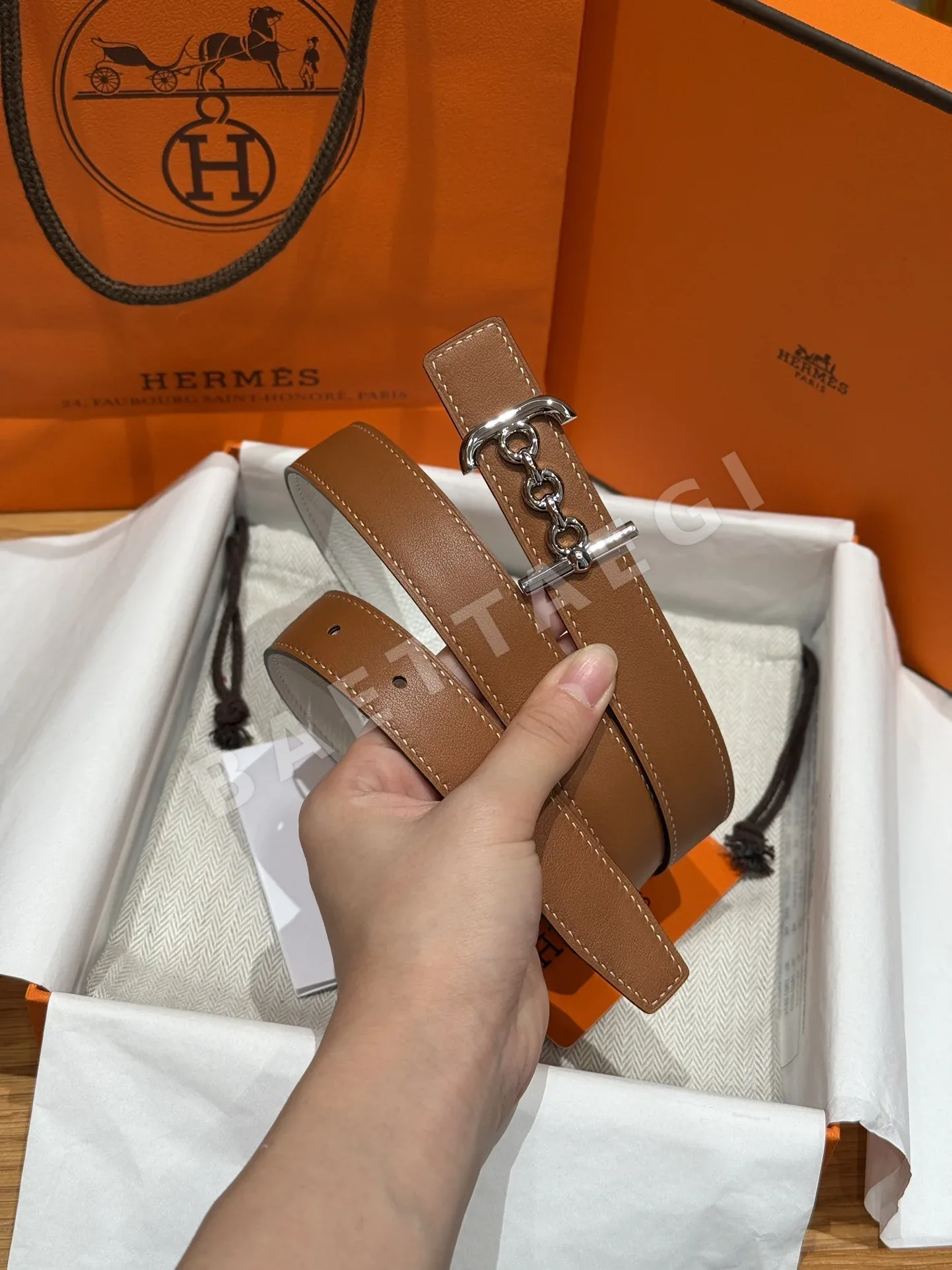 에르메스 H 버클 스위프트 양면 가죽 벨트 상세 이미지 7