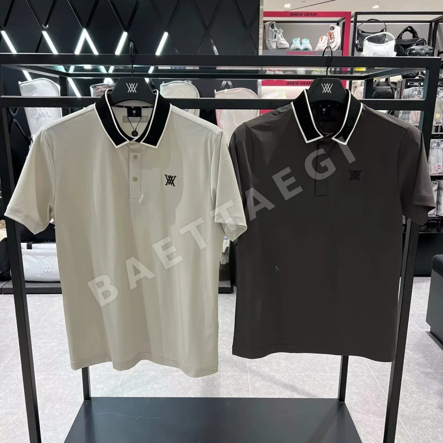 어뉴골프 남성 반소매 골프 티셔츠 153294