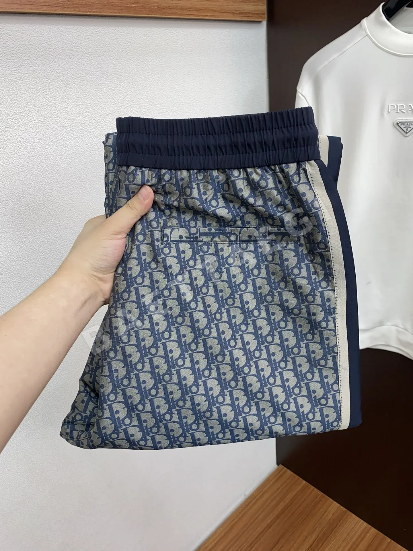 디올 청색 남성 캐주얼 바지 169756