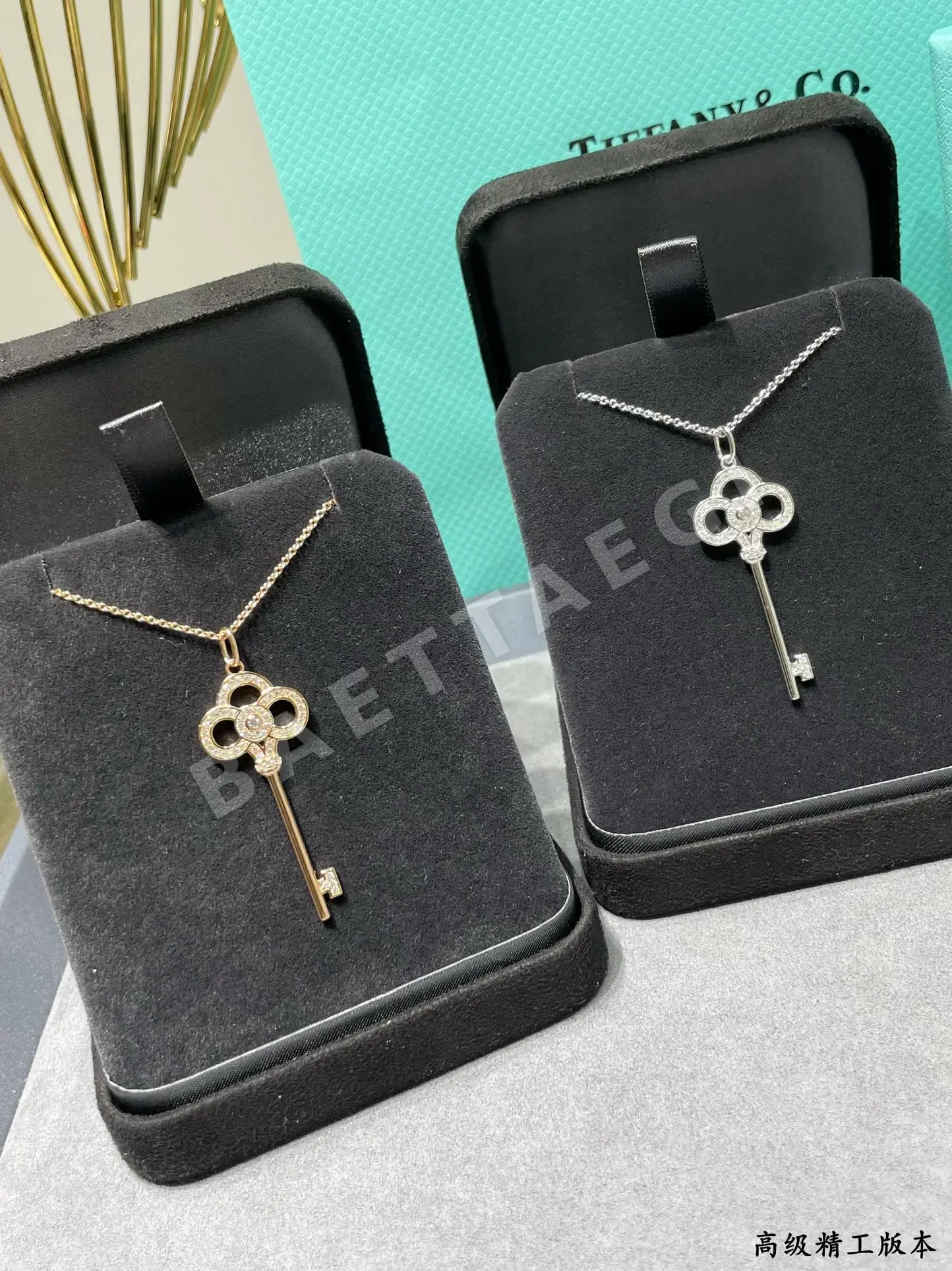 티파니 하트 크라운 키 925 스털링 실버 목걸이 상세 이미지 3